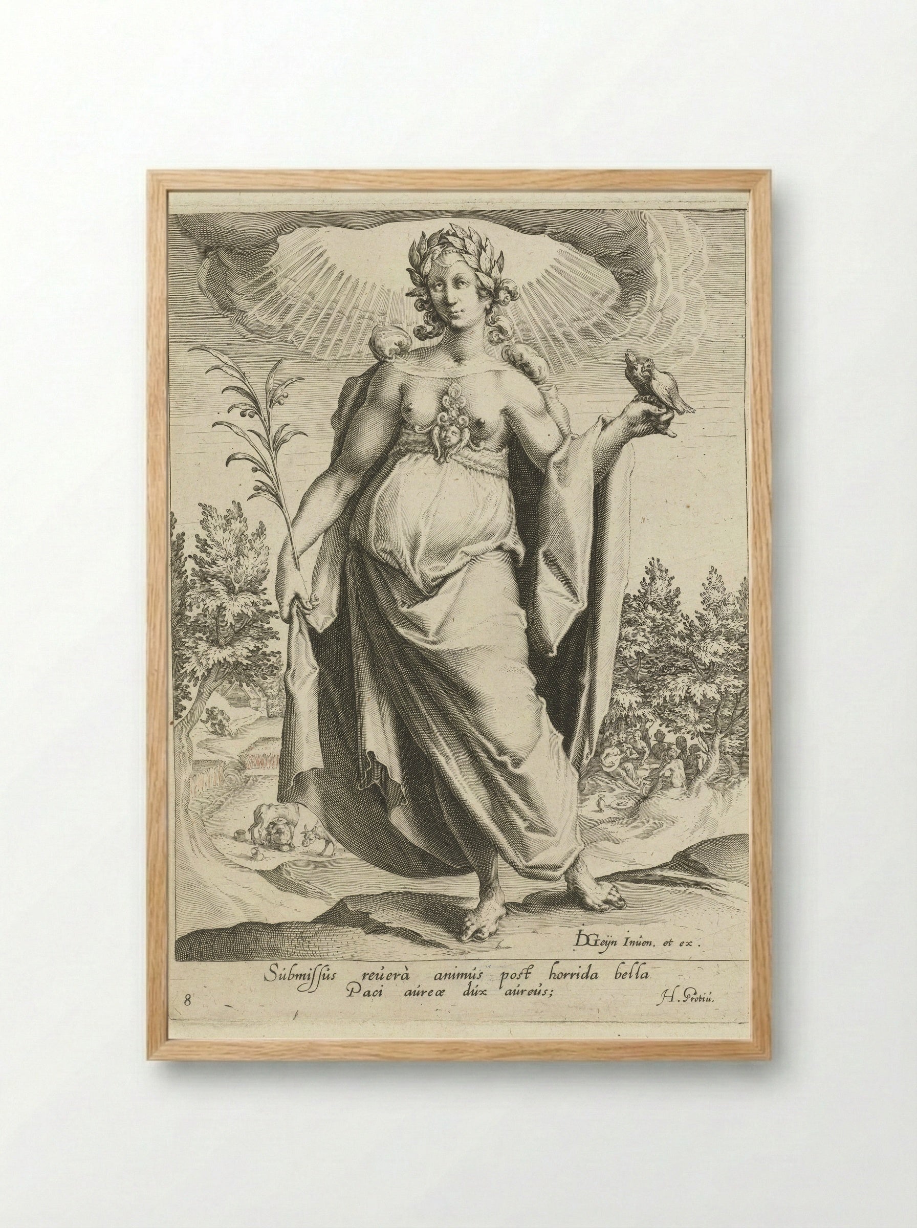 Vrede (Peace) - Zacharias Dolendo - Framed Print Wood