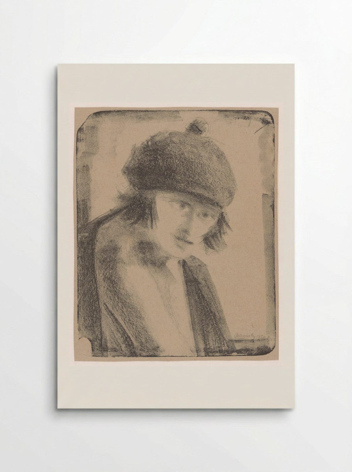 Vrouw met baret - Samuel Jessurun de Mesquita - Poster