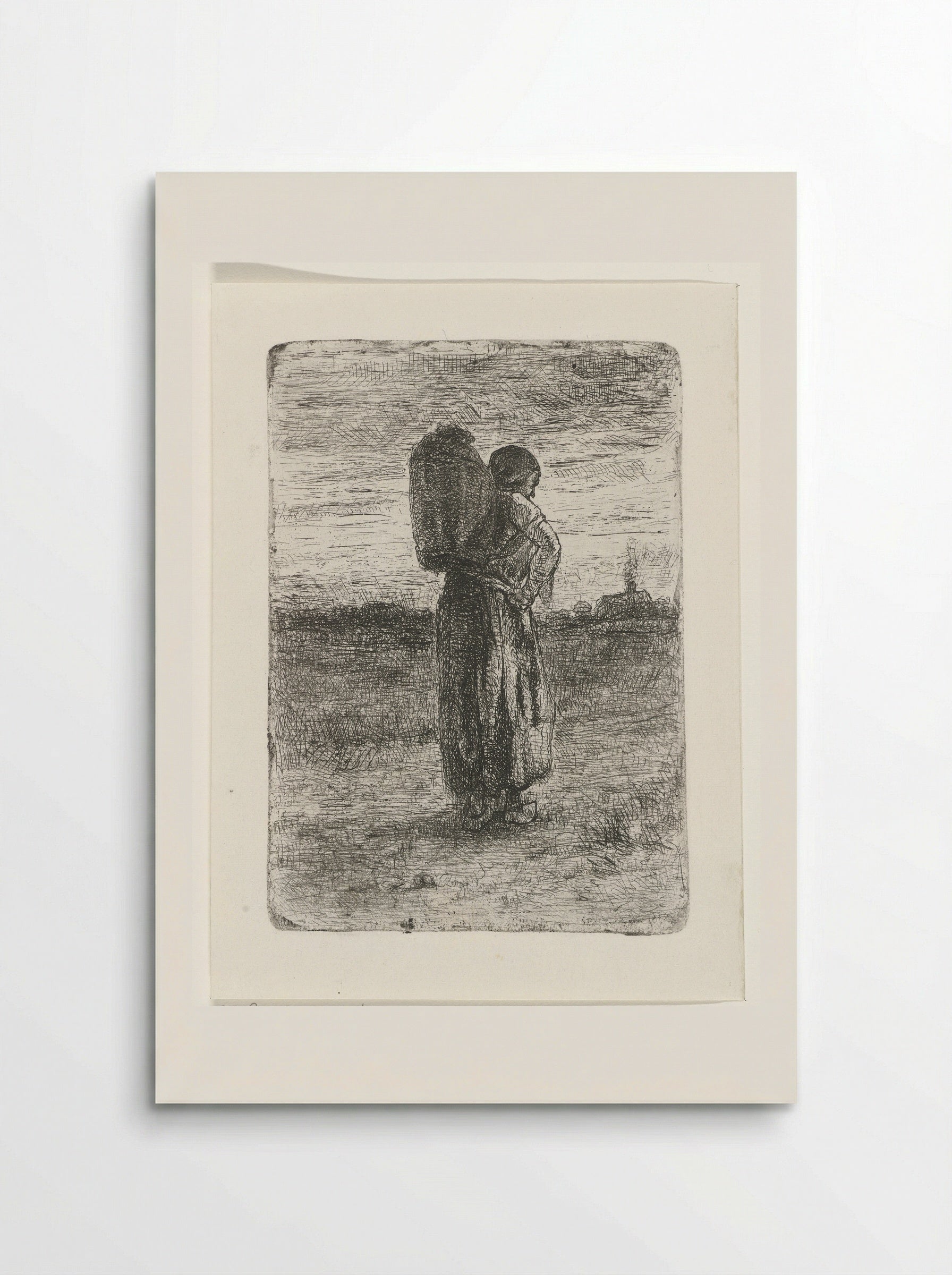 Vrouw met een mand op haar rug - Jozef Israëls - Poster