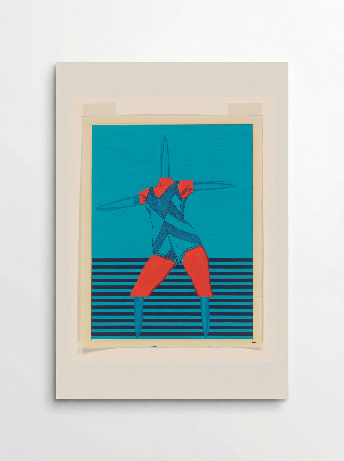 Vrouw met schaar 2 - Fred van der Wal - Poster