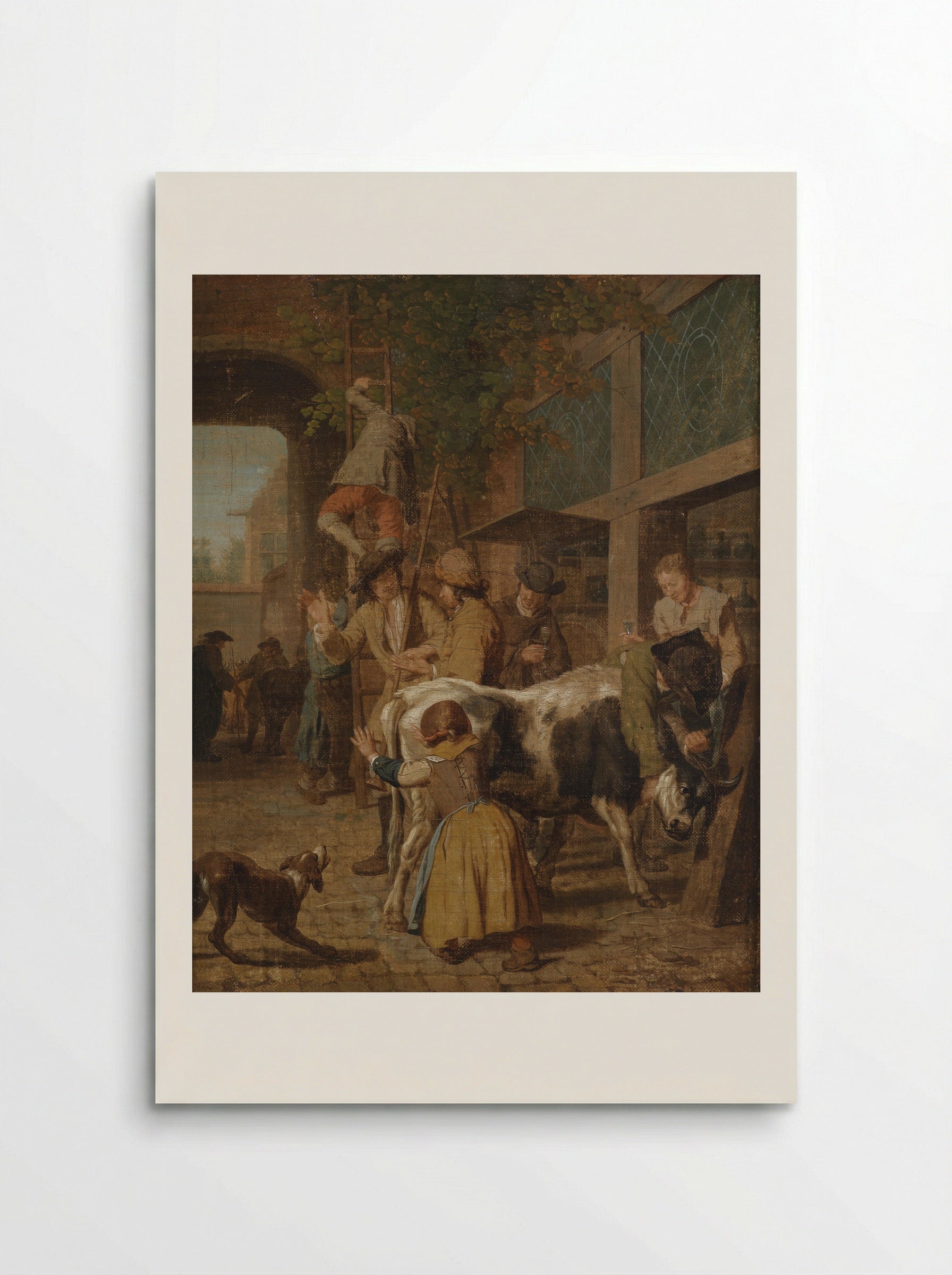 Vrouw met wikkelkind en vrouw met soepkom - Jan Josef Horemans (I) - Poster