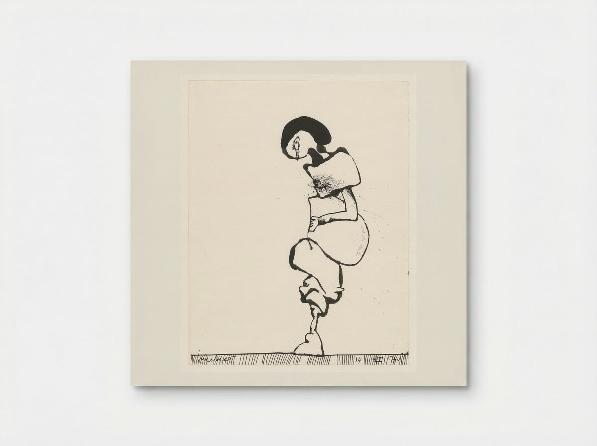 Vrouw met zwart haar - Lucebert - Poster