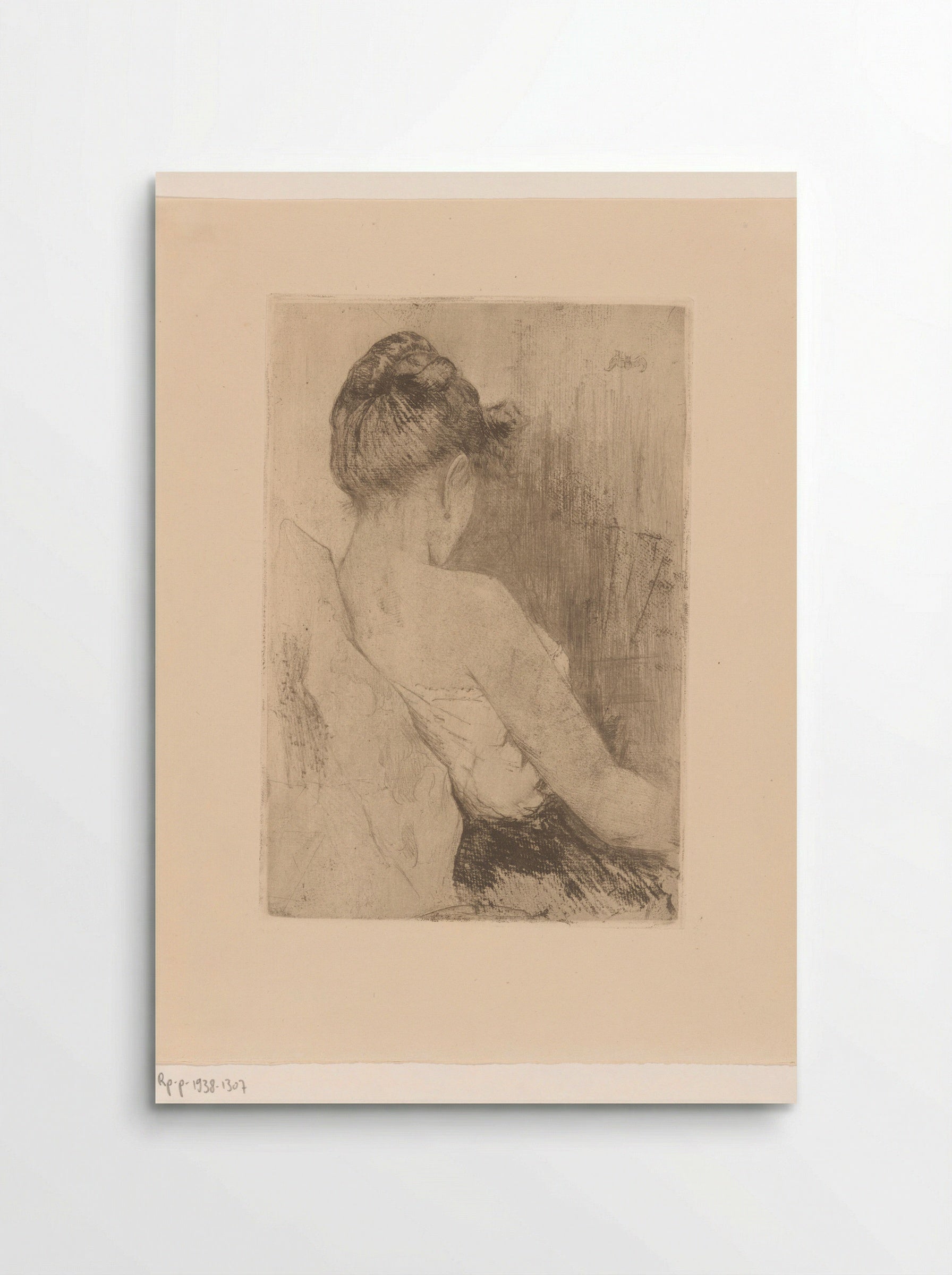 Vrouw, op de rug gezien - Philip Zilcken - Poster