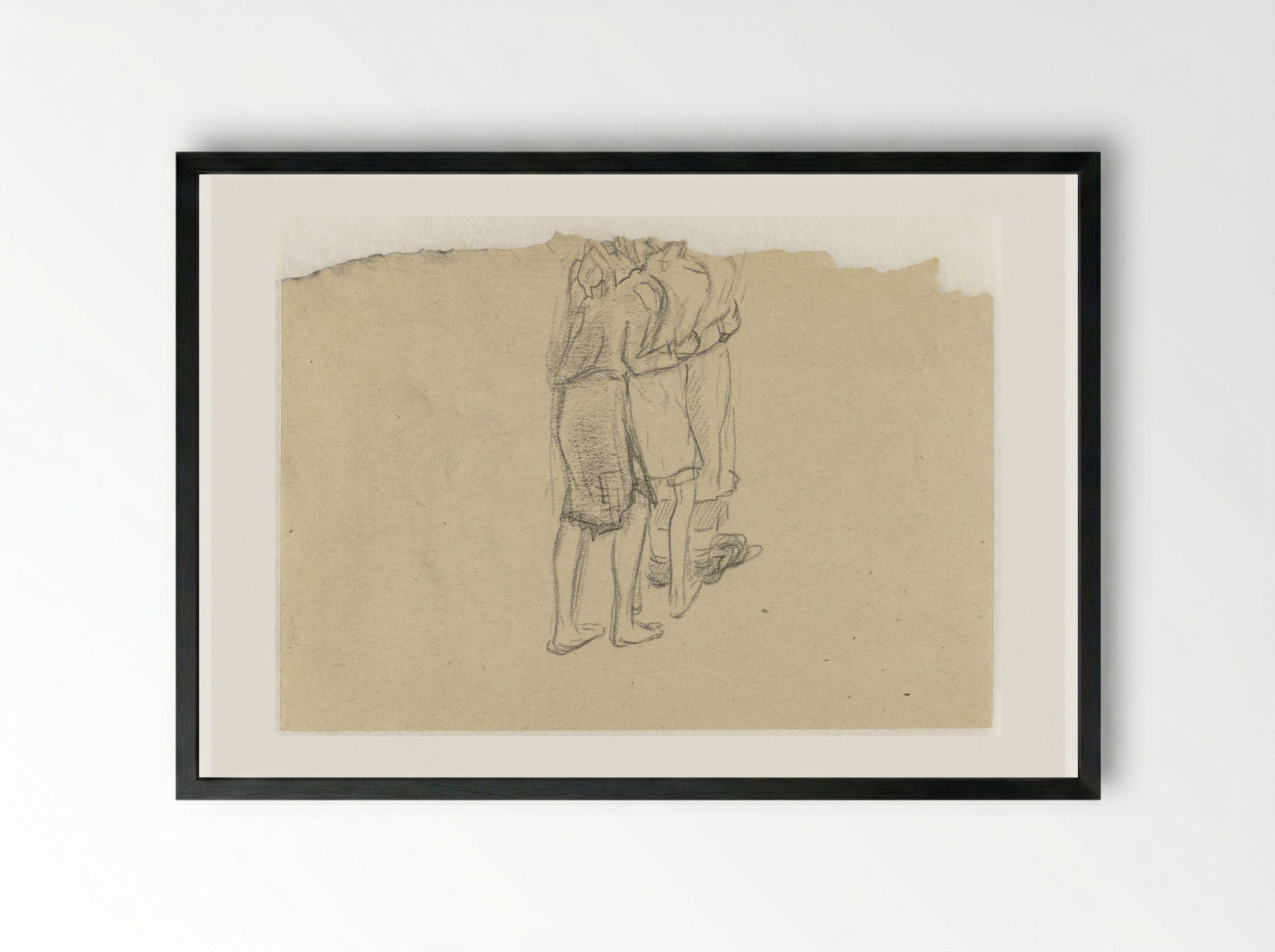 Vrouwen in Ravensbrück - Aat Breur-Hibma - Framed Print Black