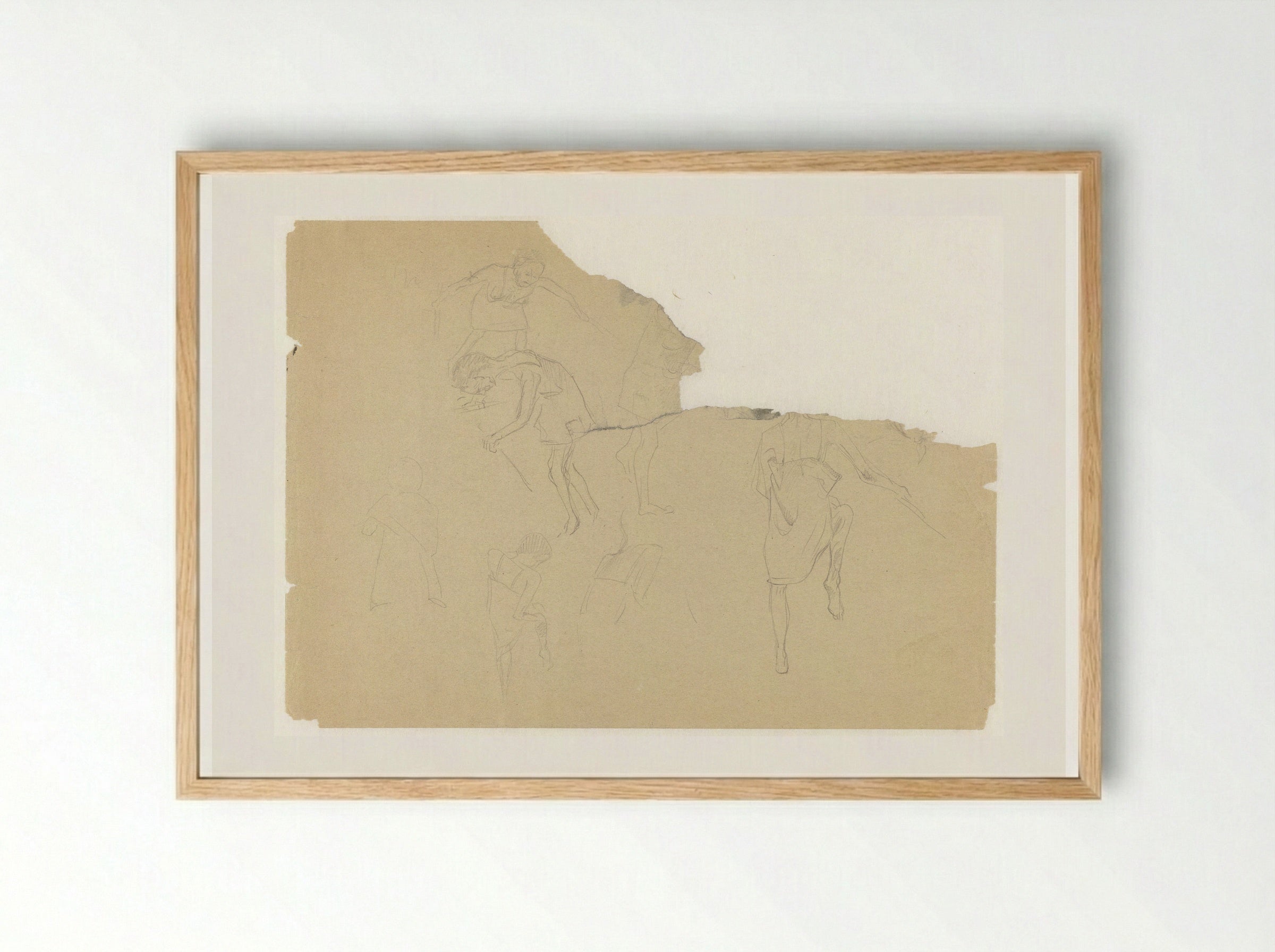 Vrouwen uit het krankzinnigen-Block in Ravensbrück - Aat Breur-Hibma - Framed Print Wood