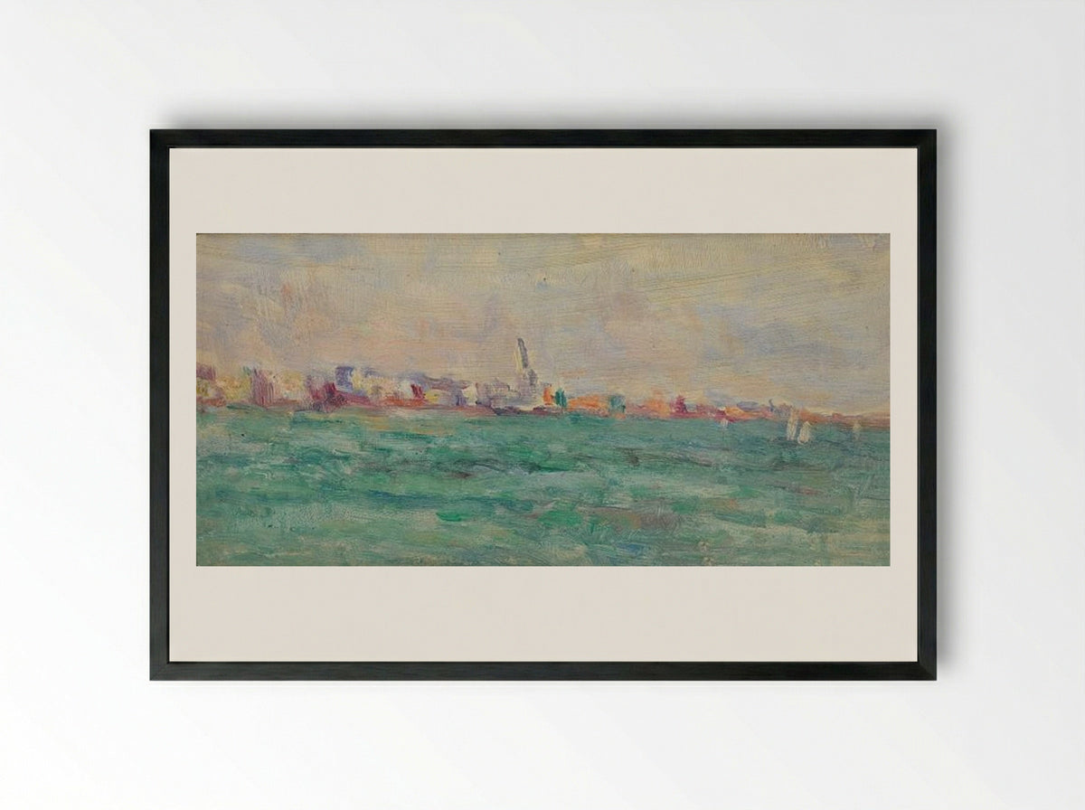 Vue De Paramé - Maximilien Luce - Framed Print Black
