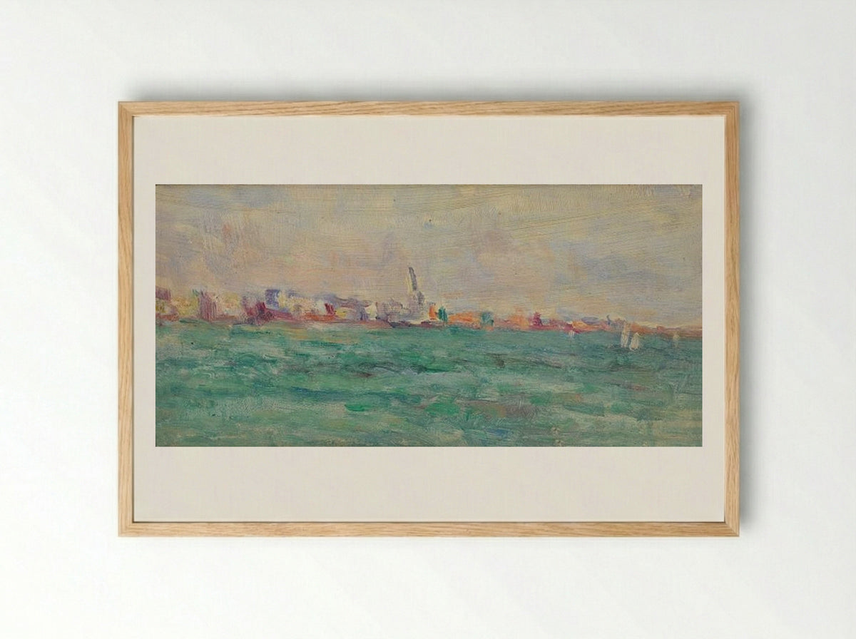 Vue De Paramé - Maximilien Luce - Framed Print Wood