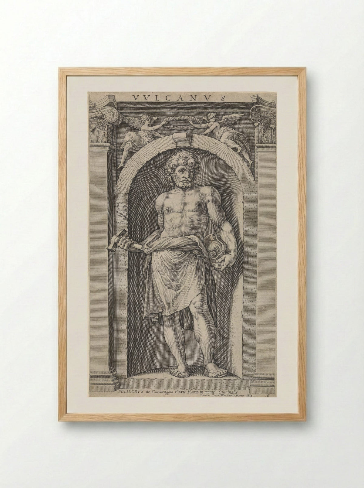 Vulcanus - Raffaello Guidi - Framed Print Wood