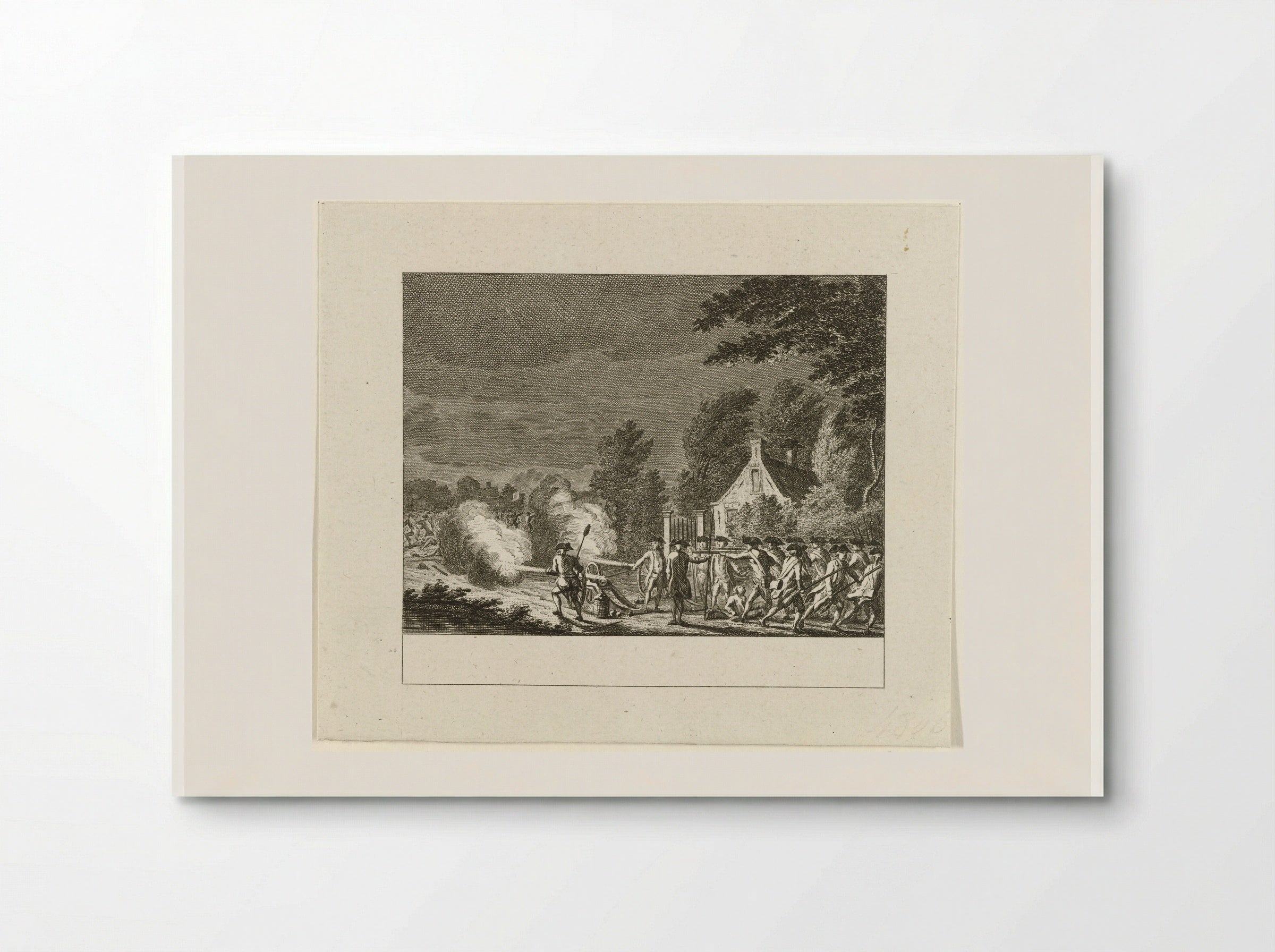 Vuurgevecht bij Vreeswijk, 1787 - Cornelis Brouwer - Poster