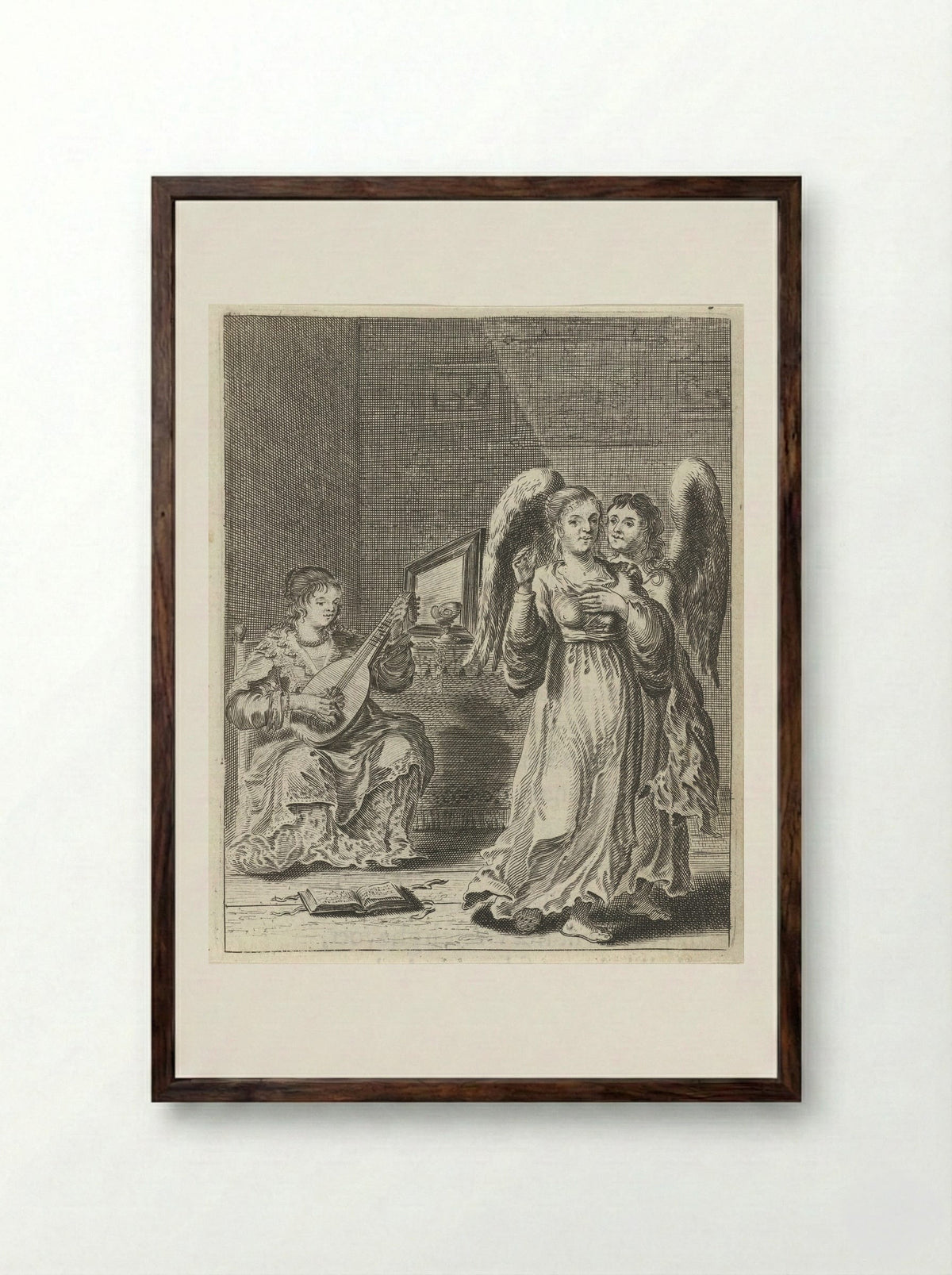 Waarschuwing tegen IJdelheid - Pieter Nolpe - Framed Print Dark Wood