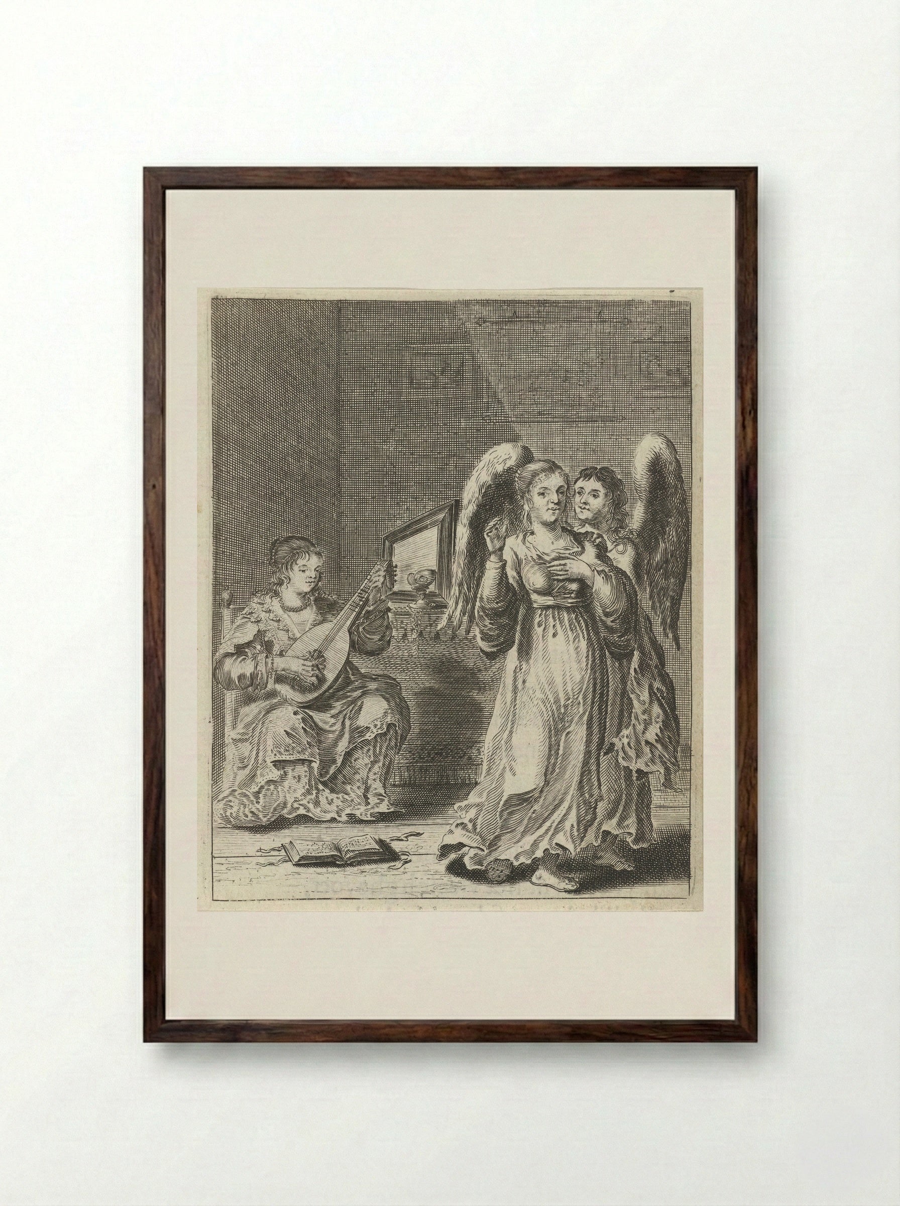 Waarschuwing tegen IJdelheid - Pieter Nolpe - Framed Print Dark Wood
