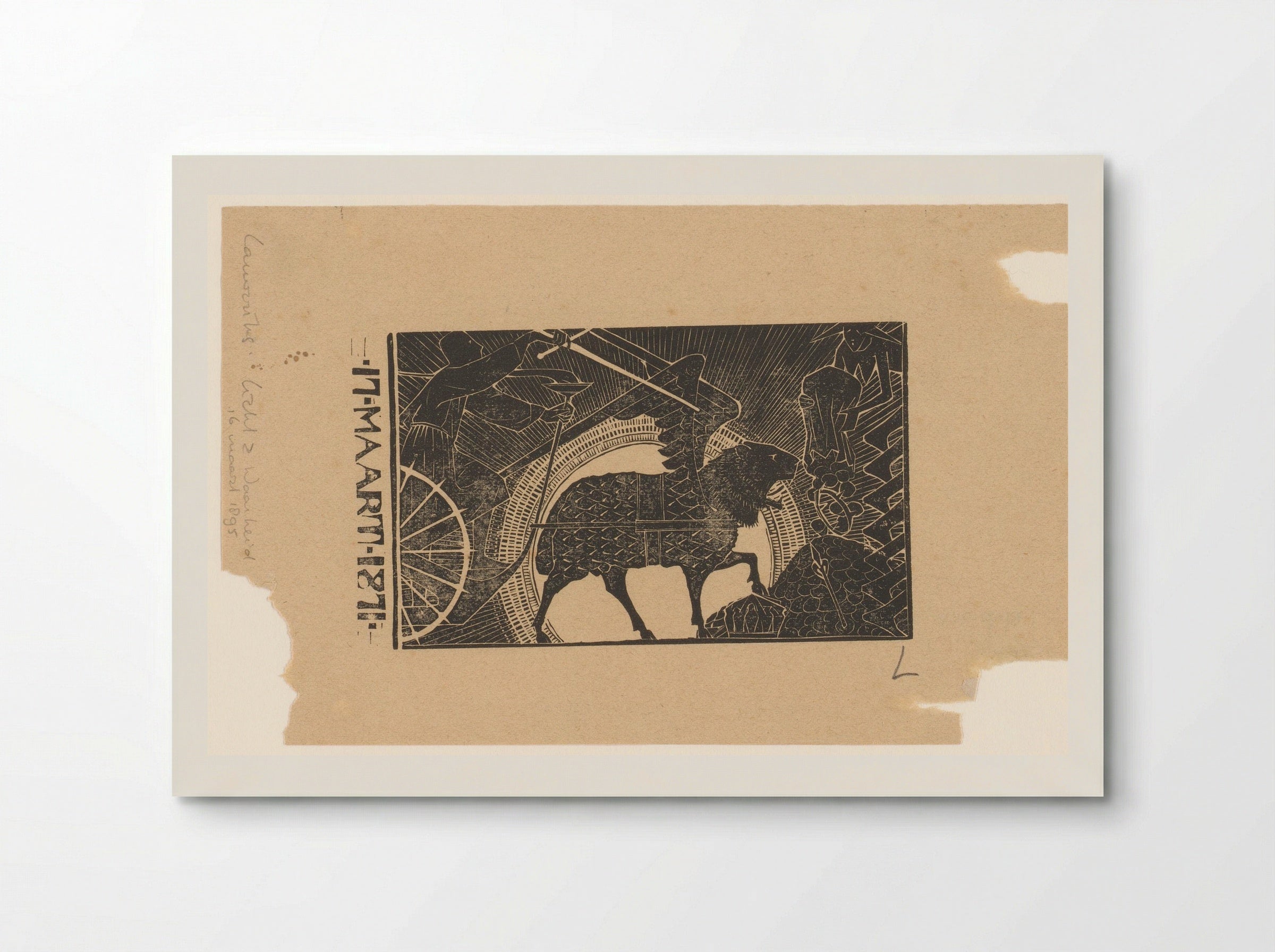 Wagen getrokken door Chimaera - Mathieu Lauweriks - Poster