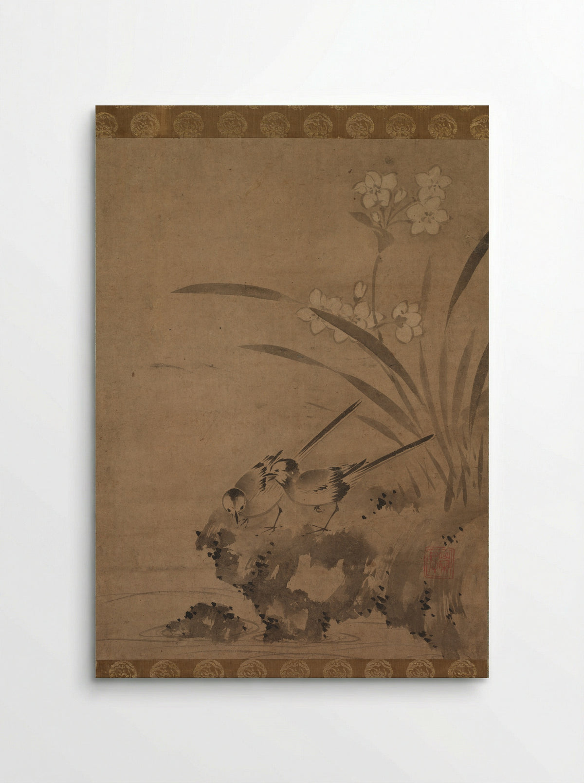 Wagtails and Narcissus - Eison - Poster