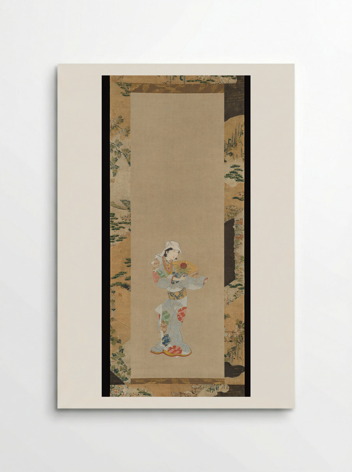 Wakashu (Male Youth) Dancer with a Fan - Fine Art Print - Poster