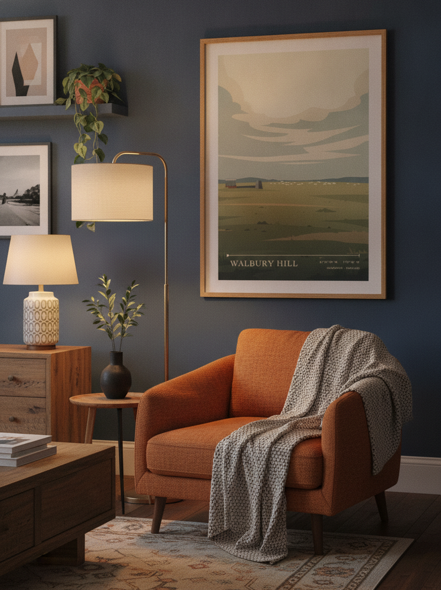 Walbury Hill Hampshire England Travel Poster - Lifestyle