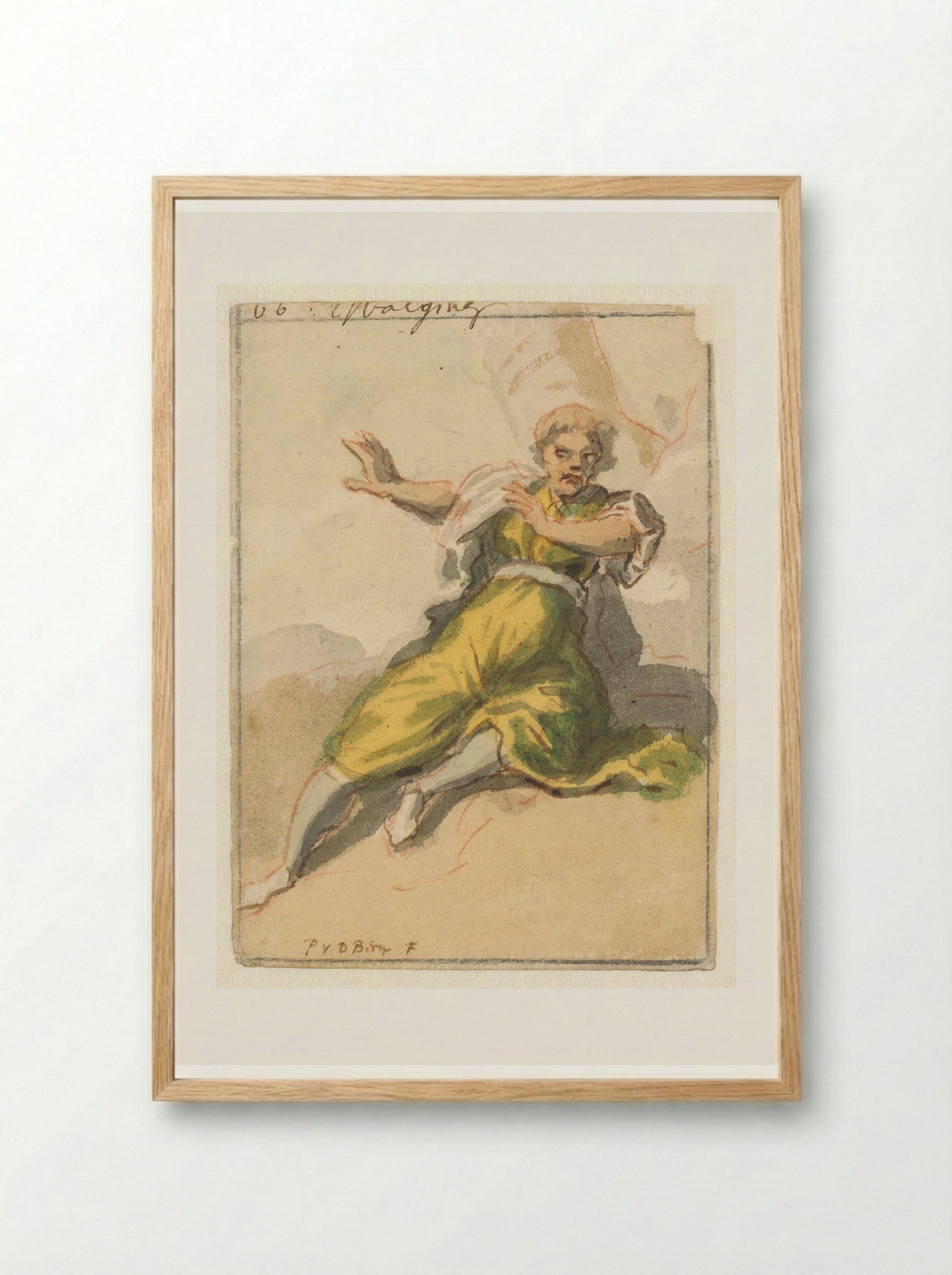 Walging (Disgust) - Pieter van den Berge - Framed Print Wood