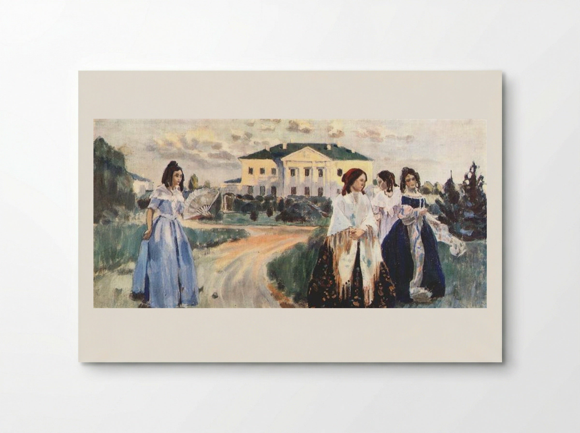 Walk at Sunset - Victor Borisov-Musatov - Poster