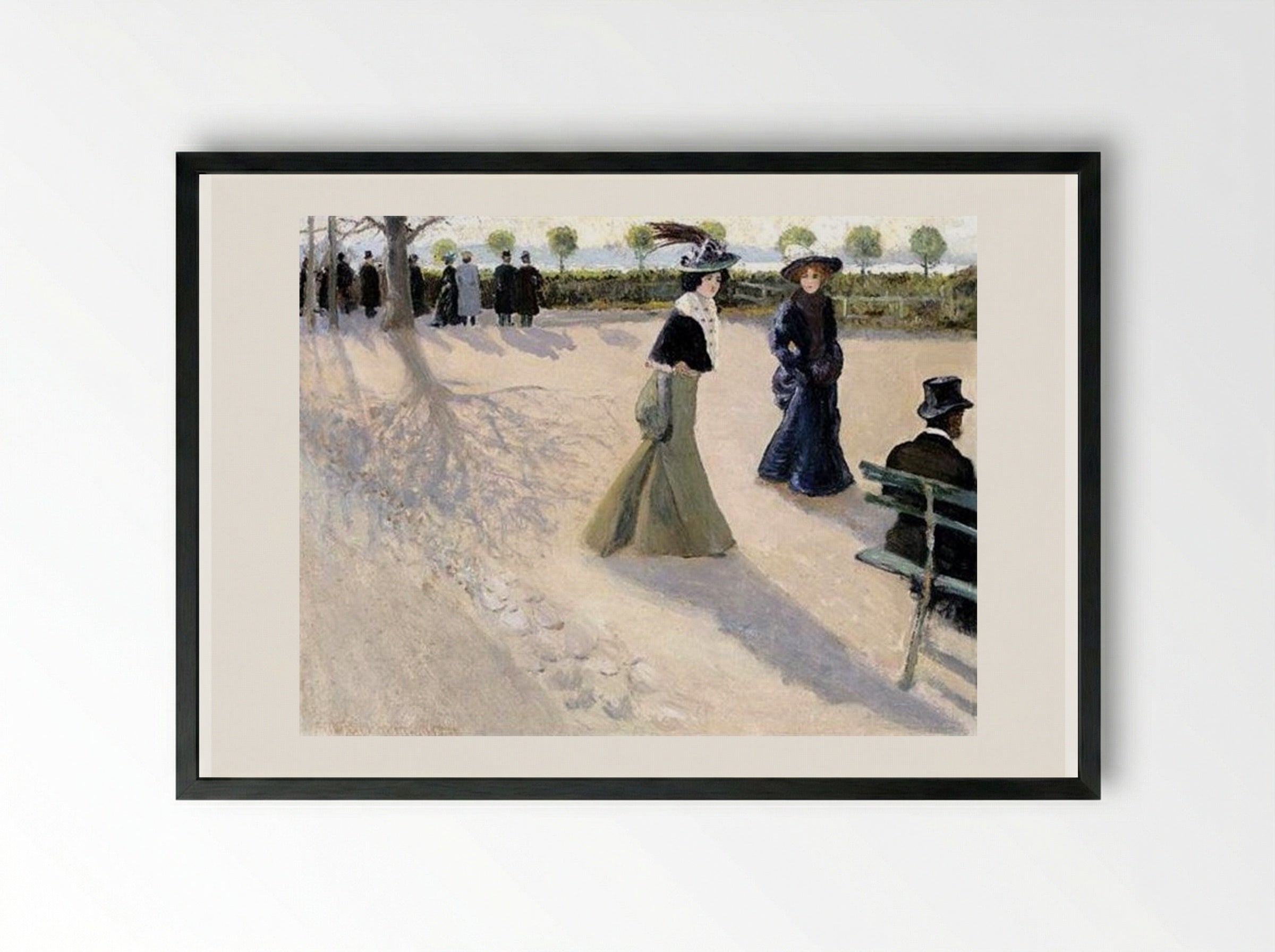 Walk in the Park - Ivan Vladimirov - Framed Print Black