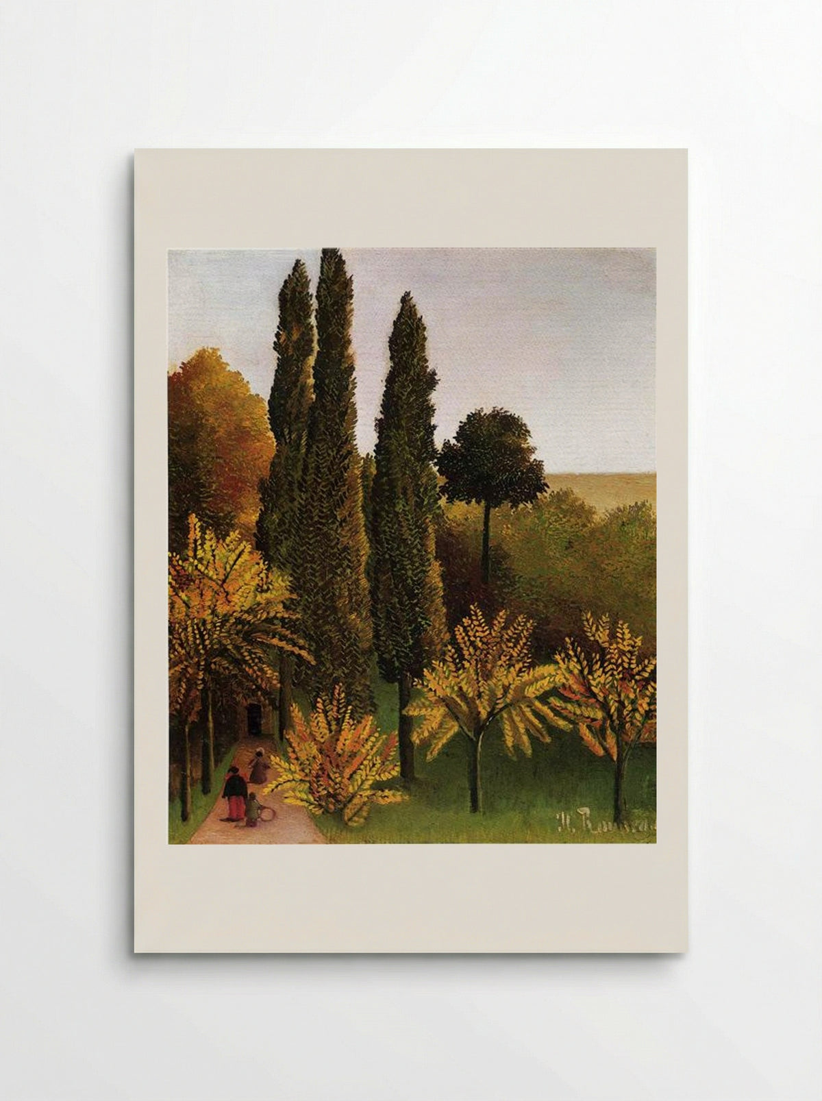 Walking in the Parc des Buttes Chaumont - Henri Rousseau - Poster