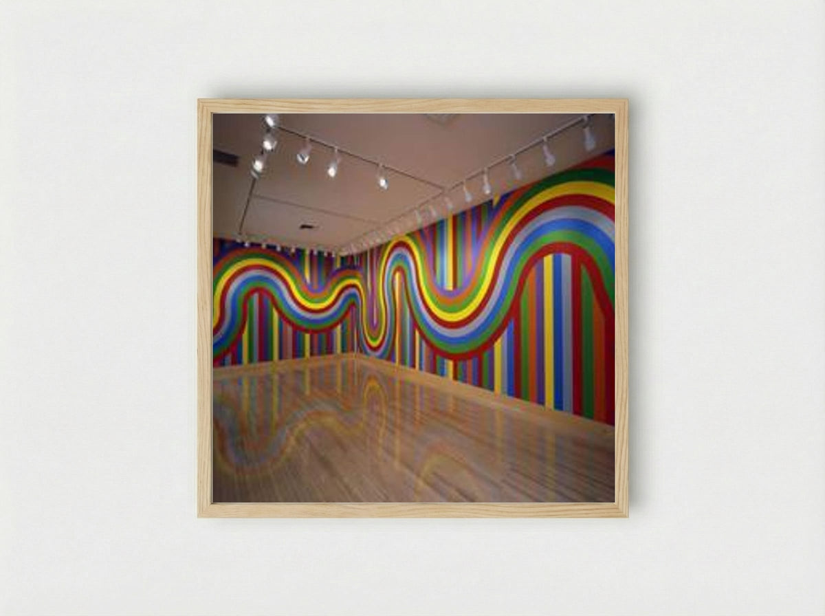 Wall Drawing #1136 - Sol LeWitt - Framed Print Wood