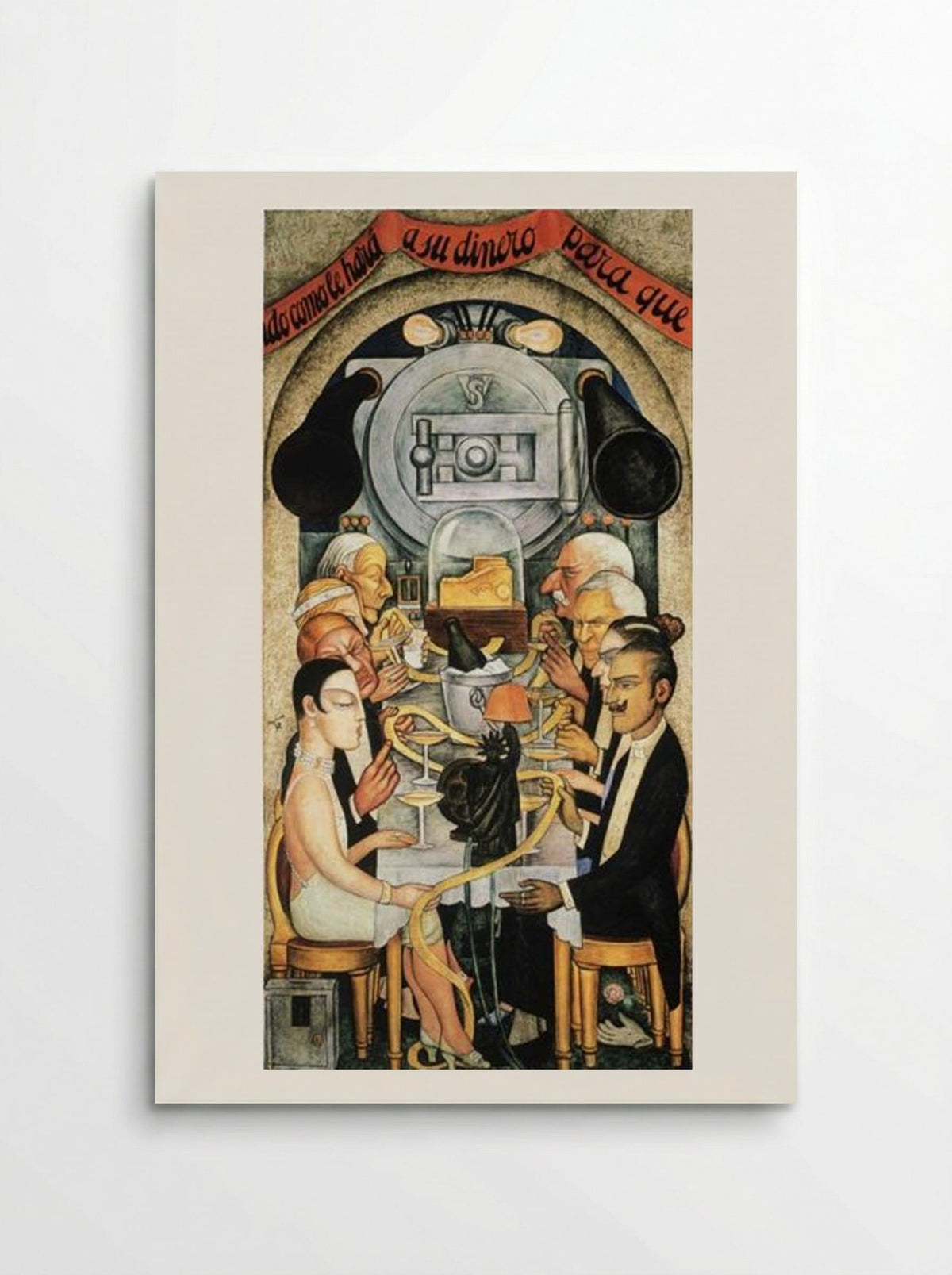 Wall Street Banquet - Diego Rivera - Poster