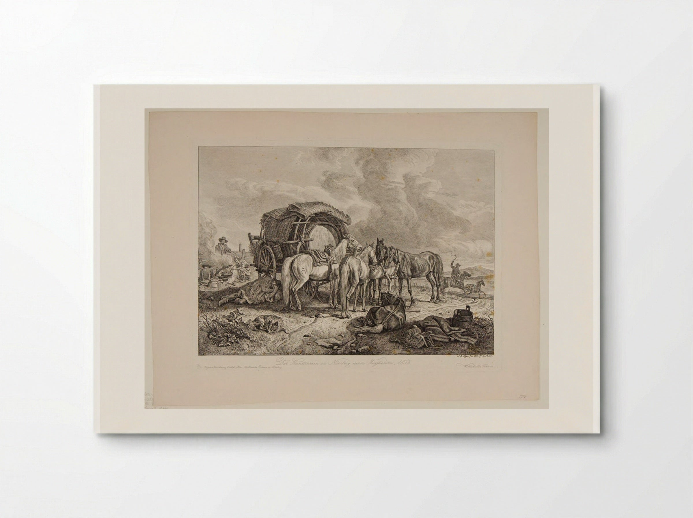 Wallachian Wagon - Johann Adam Klein - Poster