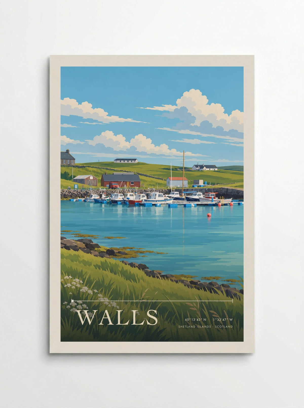 Walls, Shetland Islands | Travel Poster - Poster