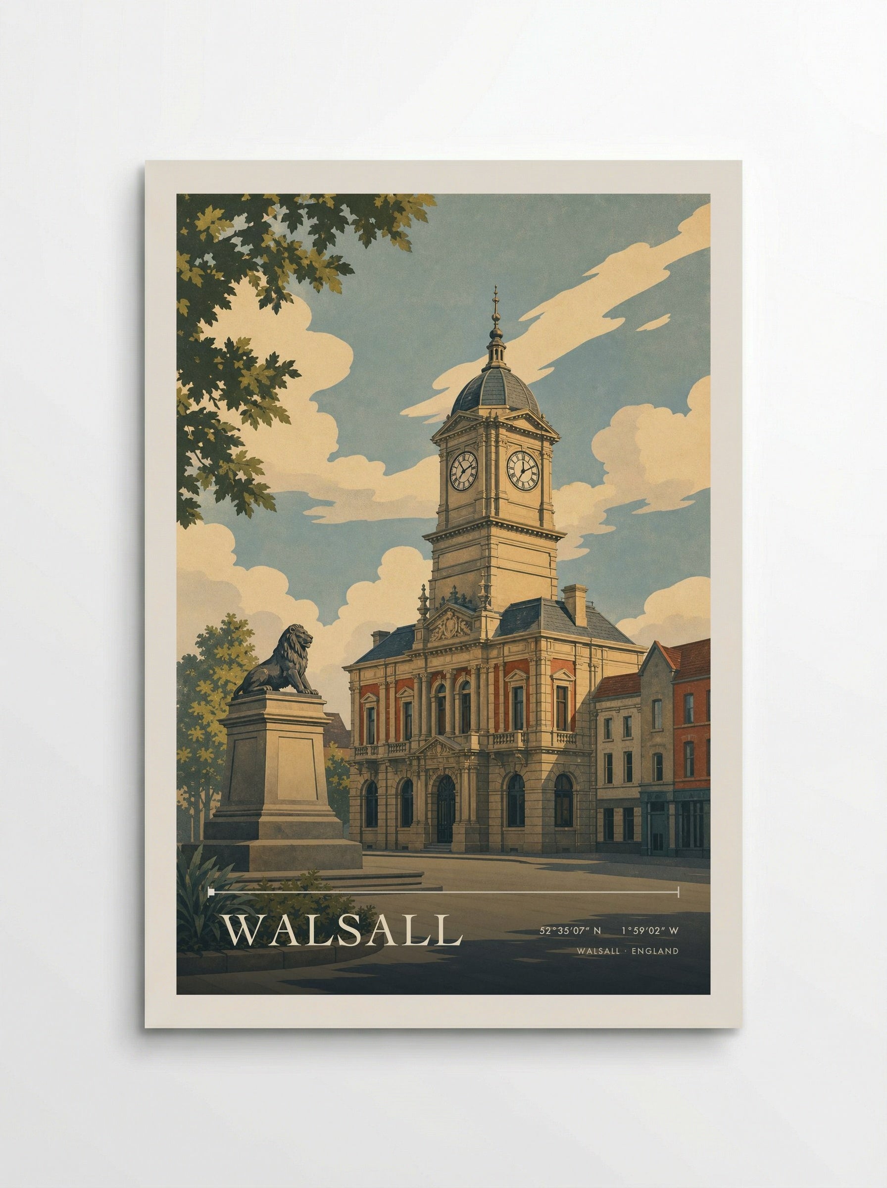 Walsall England Travel Poster - Poster
