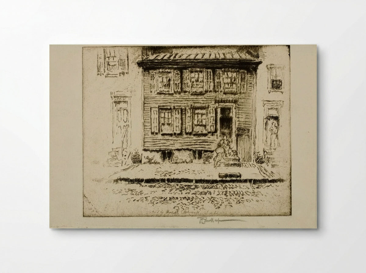Walt Whitman's House, Camden, New Jersey - Joseph Pennell - Poster
