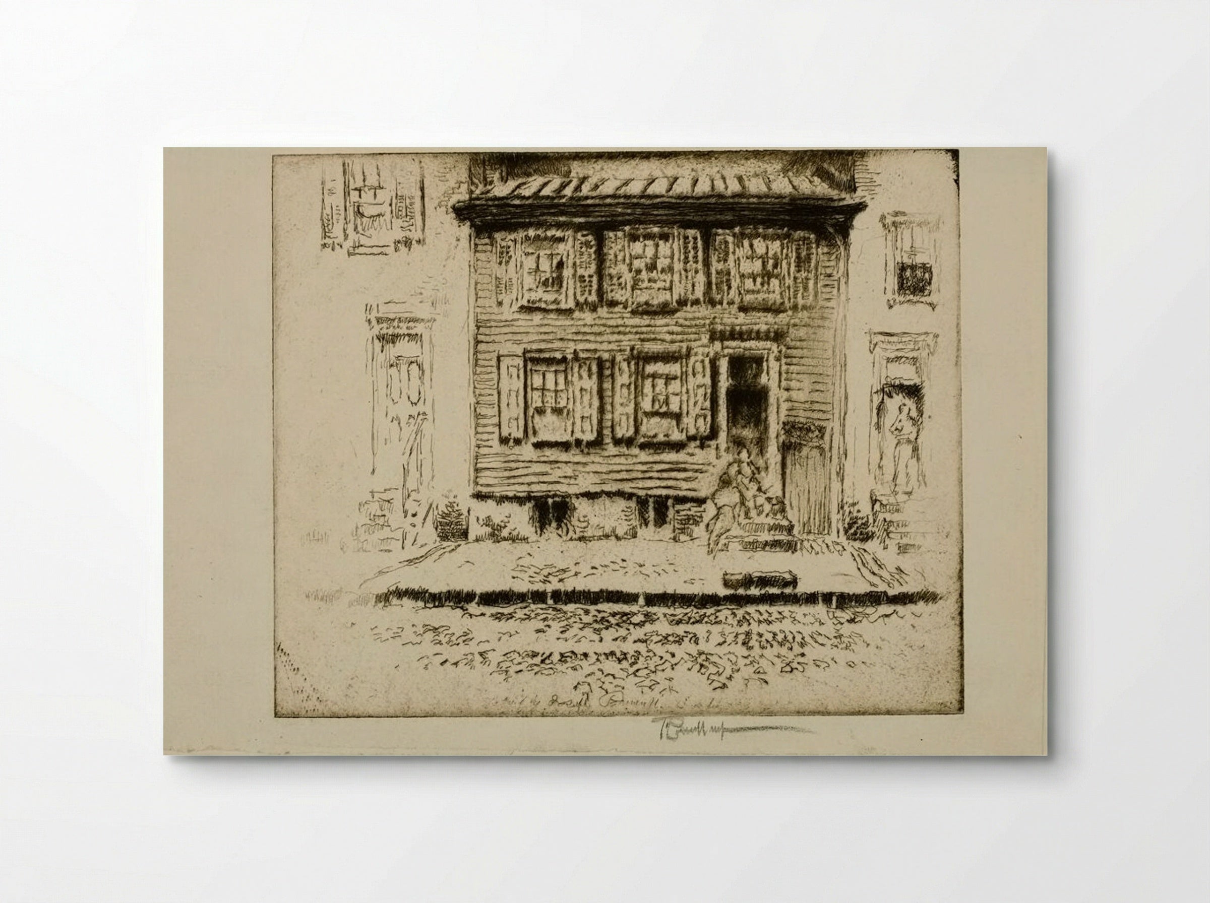 Walt Whitman's House, Camden, New Jersey - Joseph Pennell - Poster