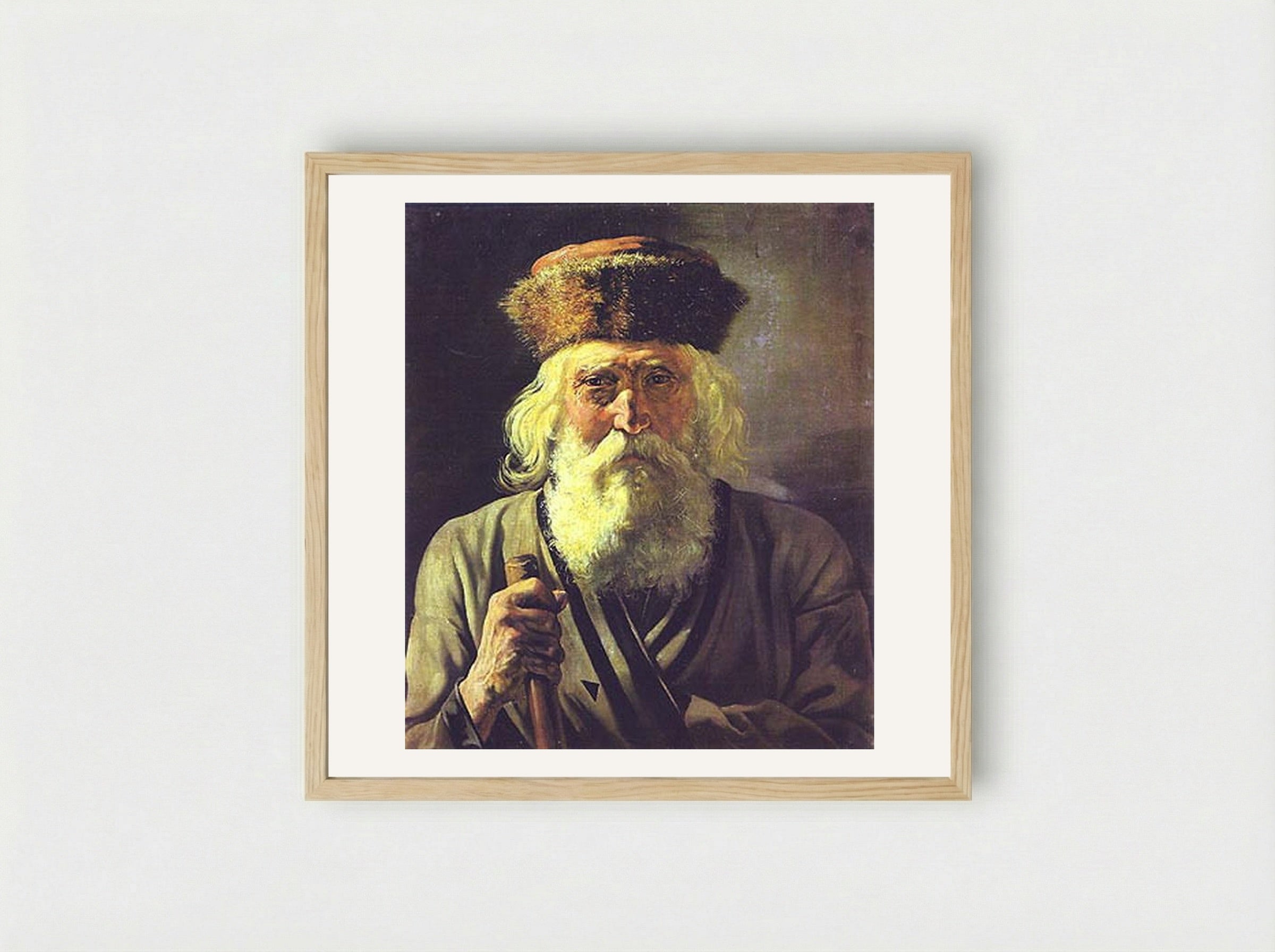 Wanderer - Vasily Perov - Framed Print Wood