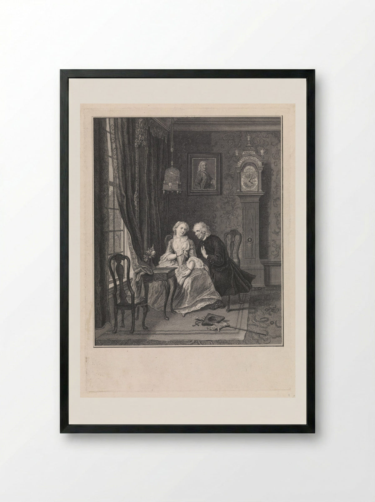 Wanhebbelijke liefde: weduwnaar Joost en Lucia - Pieter Tanjé - Framed Print Black
