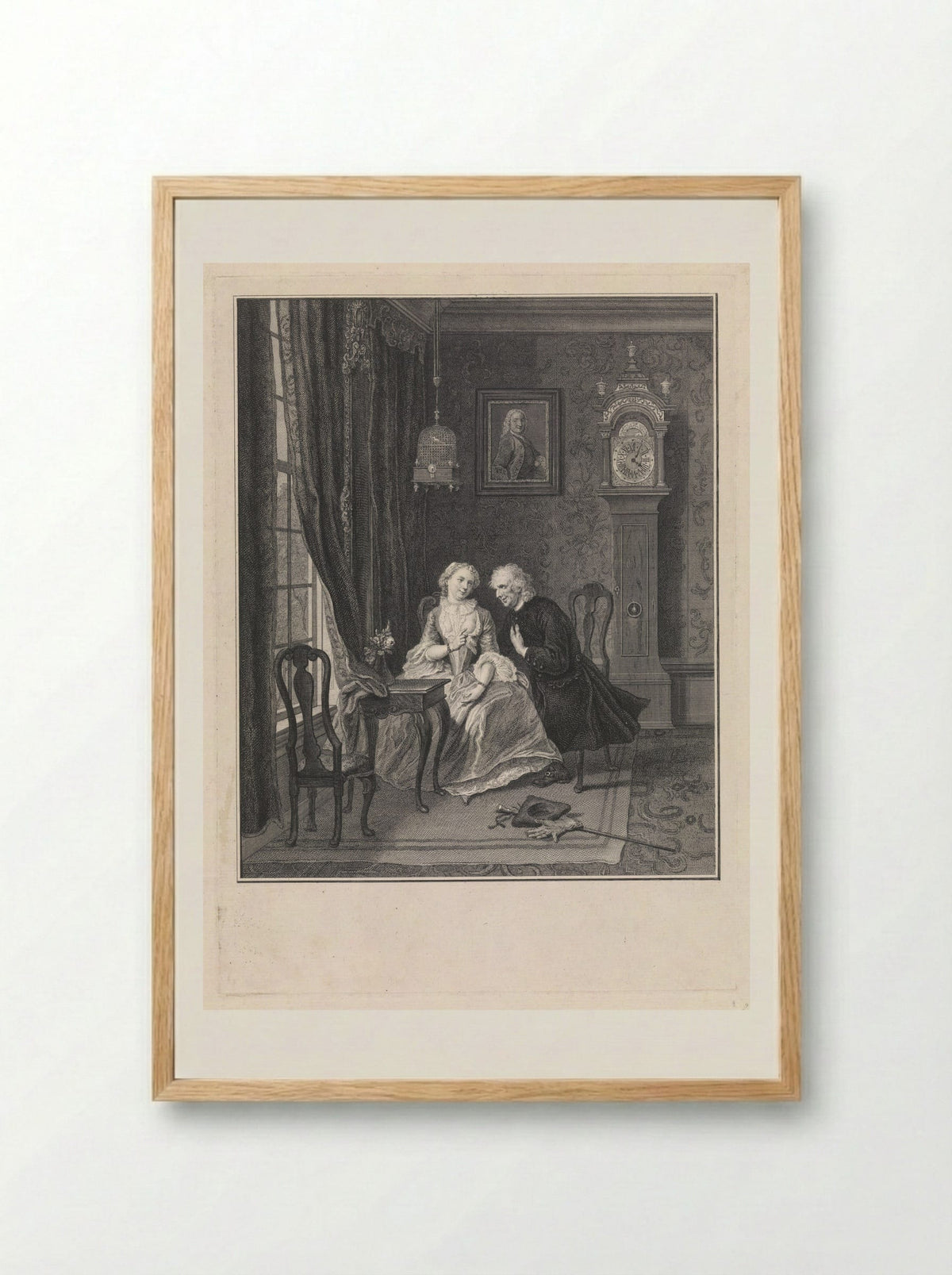 Wanhebbelijke liefde: weduwnaar Joost en Lucia - Pieter Tanjé - Framed Print Wood