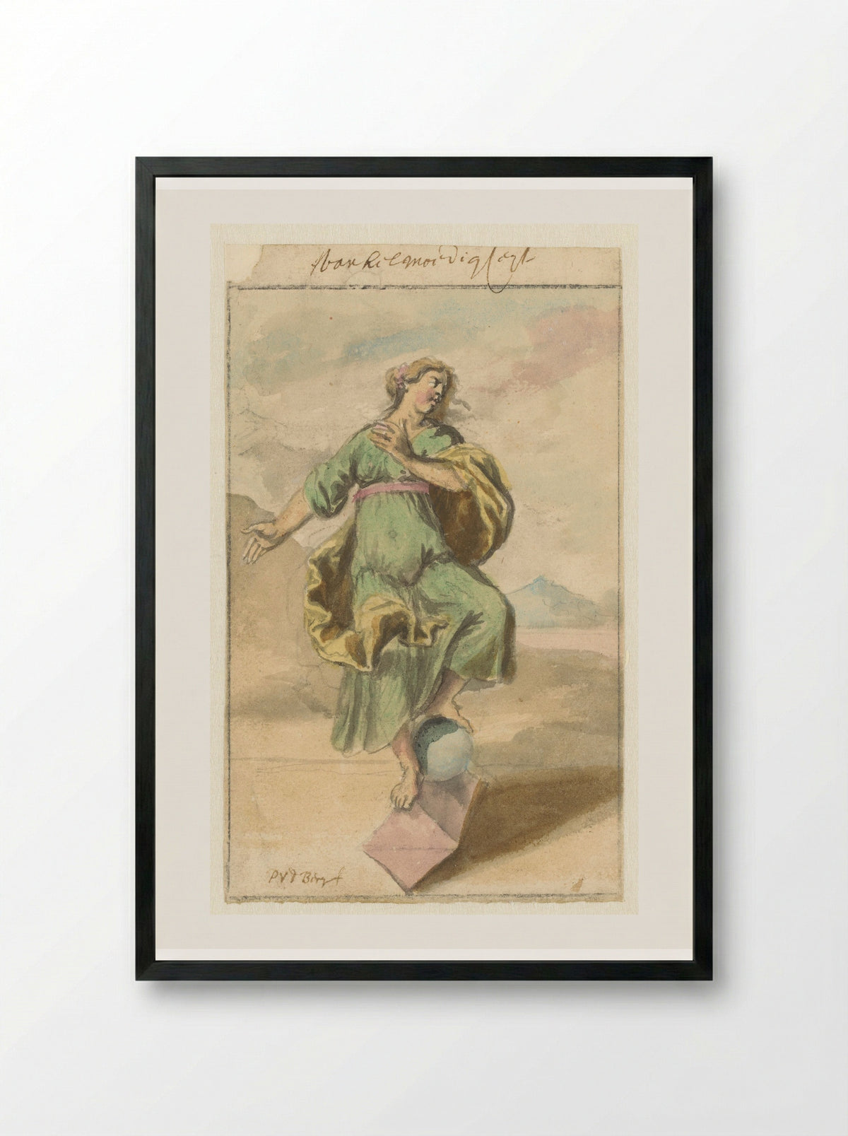 Wankelmoedigheid - Pieter van den Berge - Framed Print Black