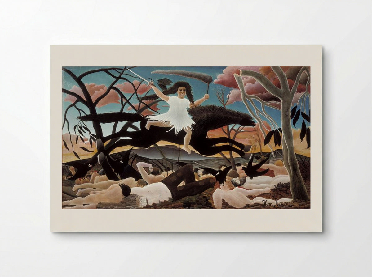 War or the Ride of Discord - Henri Rousseau - Poster