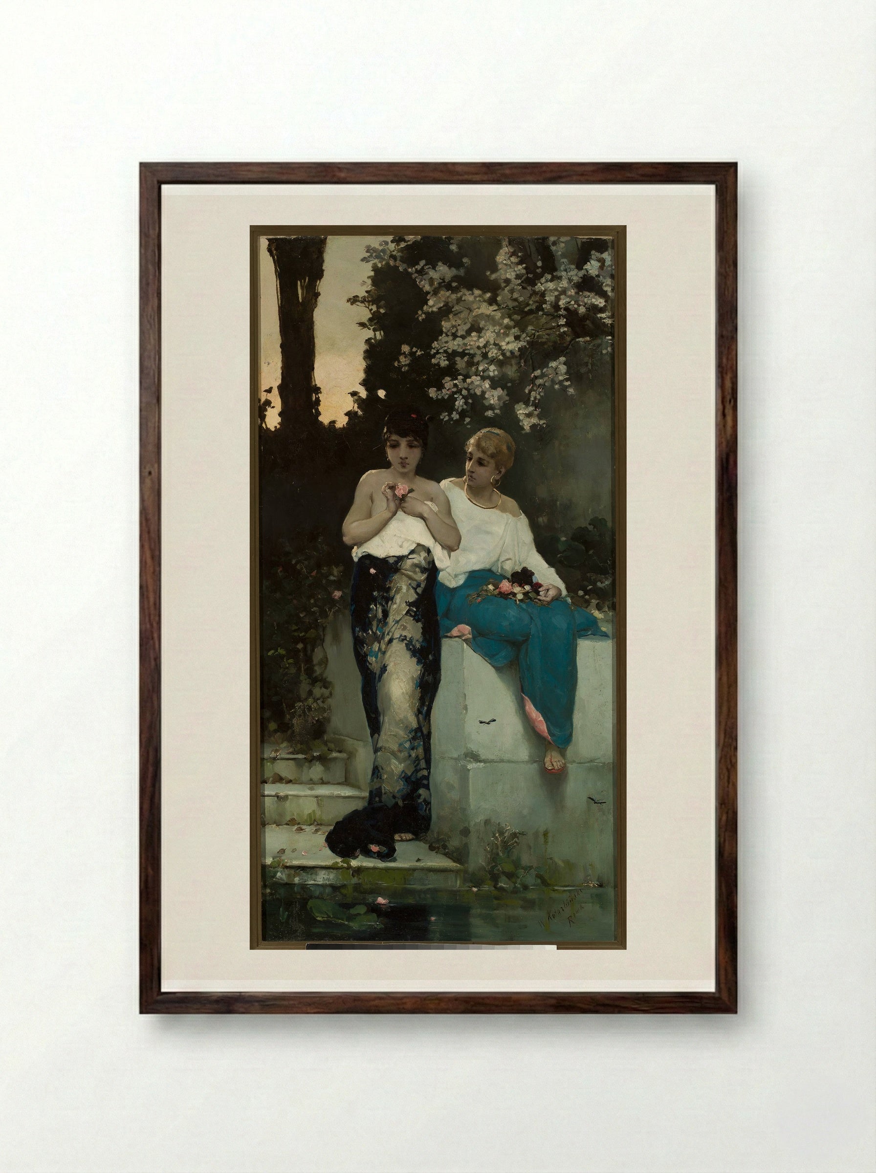 War - Wilhelm Kotarbiński - Framed Print Dark Wood