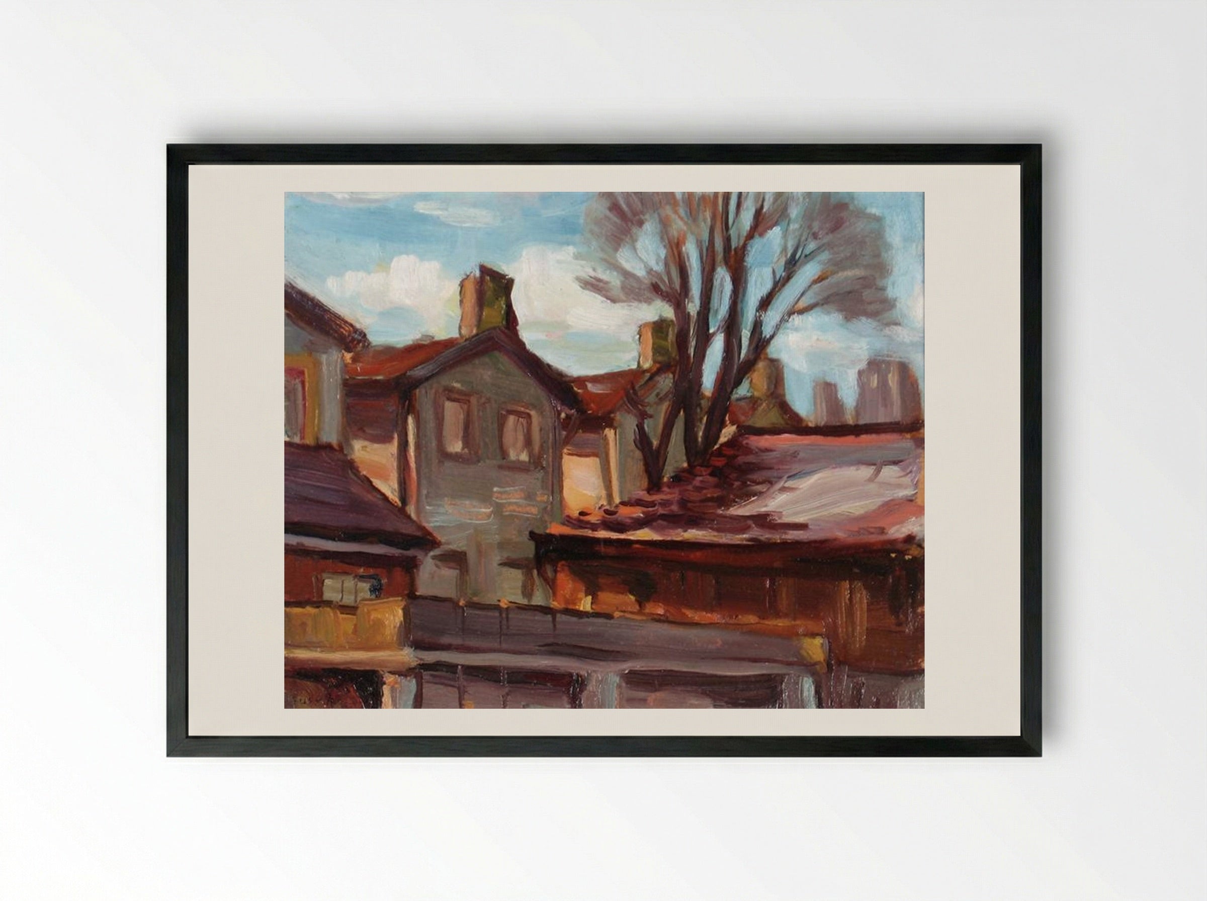 Ward Sketch - Jack Bush - Framed Print Black