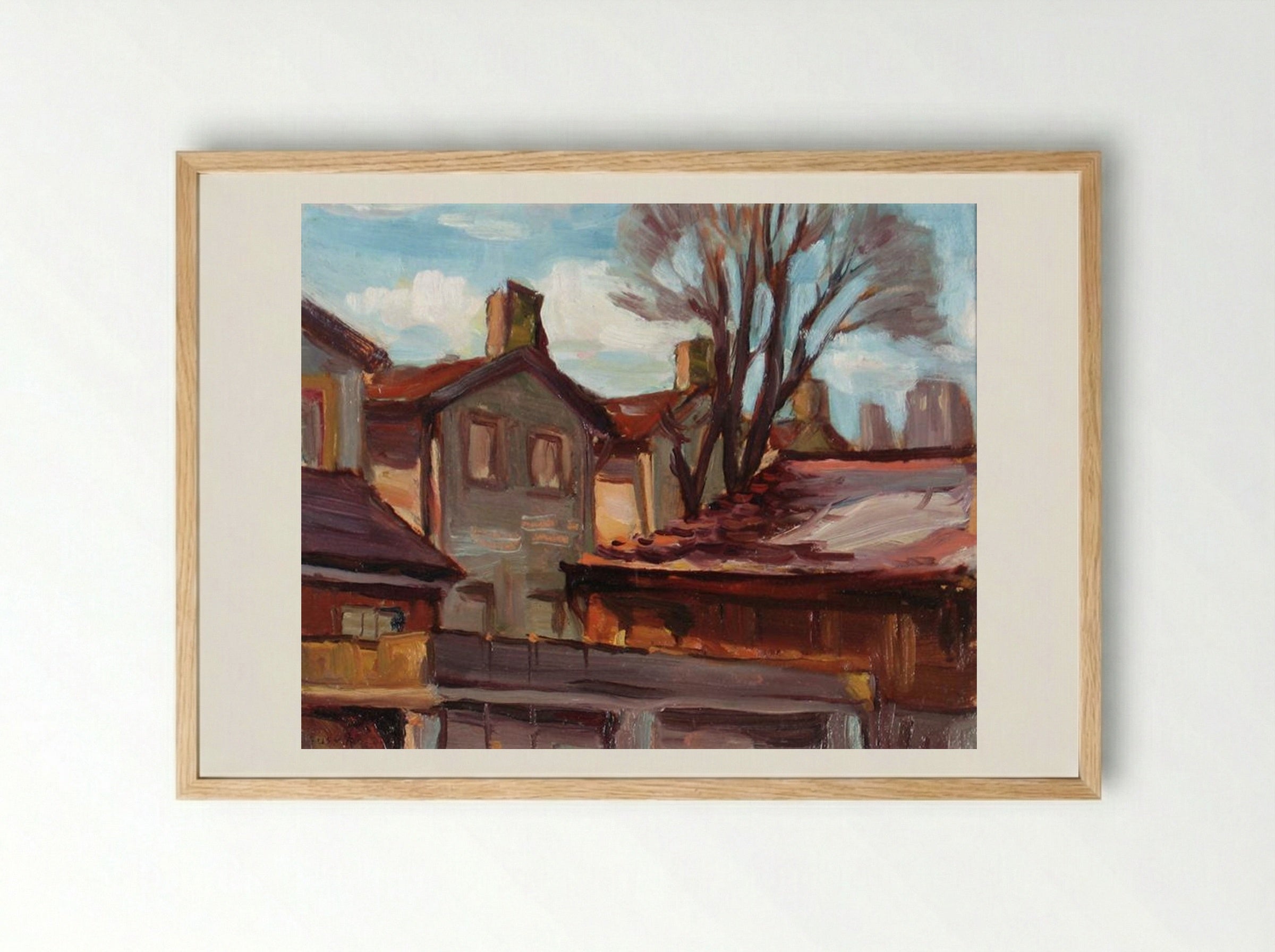 Ward Sketch - Jack Bush - Framed Print Wood