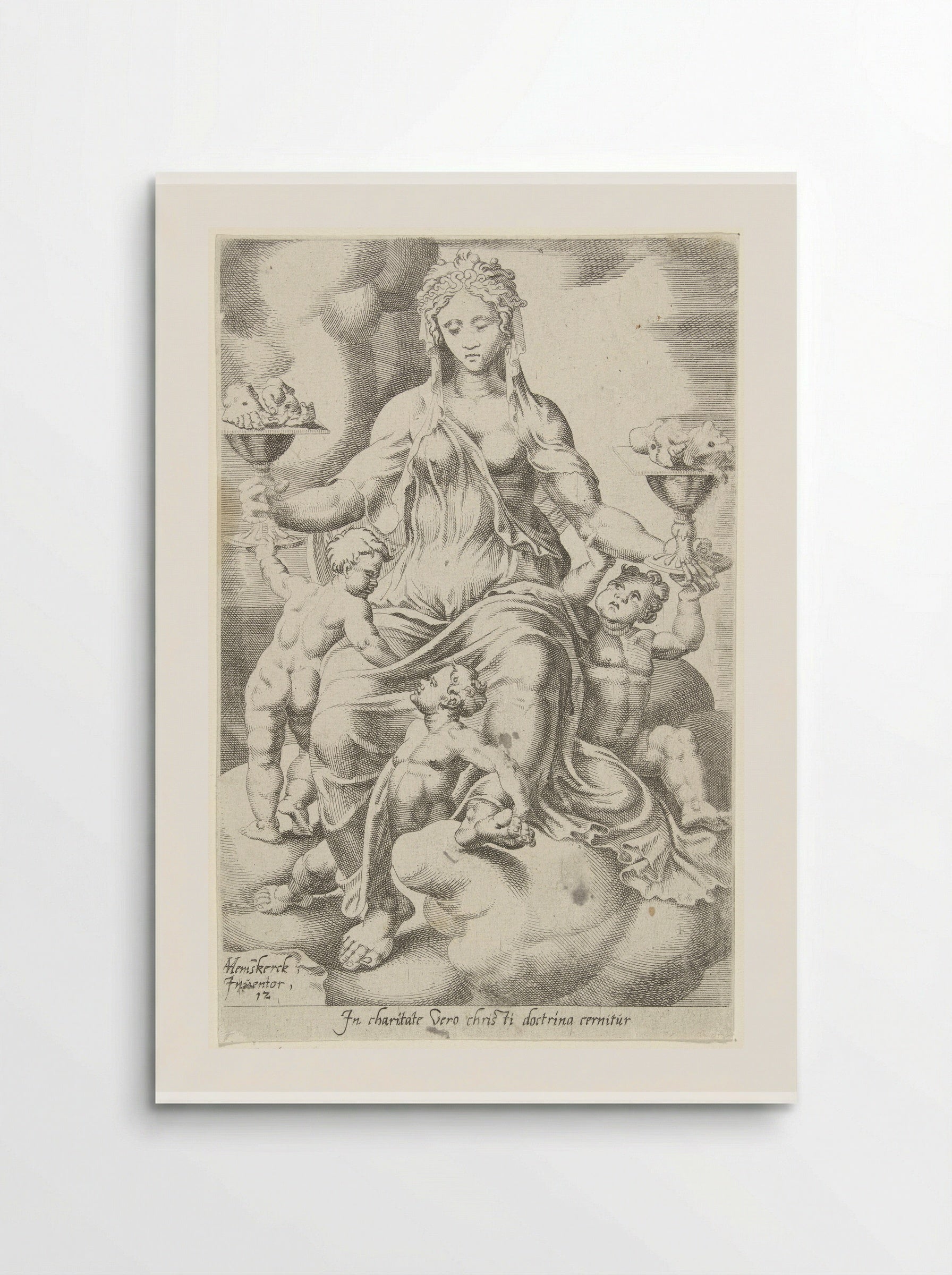 Ware liefdadigheid volgt de leer van Christus - Dirck Volckertsz. Coornhert - Poster