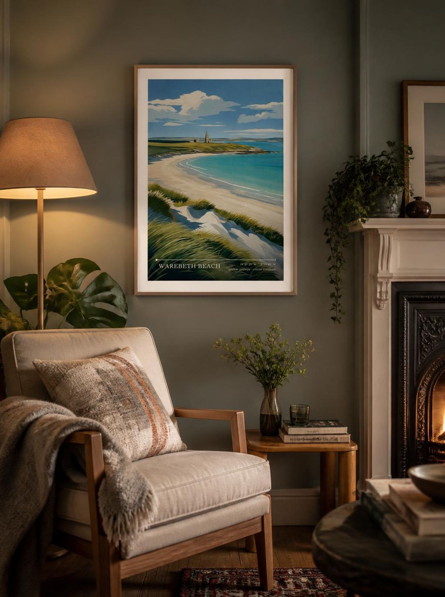 Warebeth Beach Orkney Islands United Kingdom Travel Poster - Lifestyle