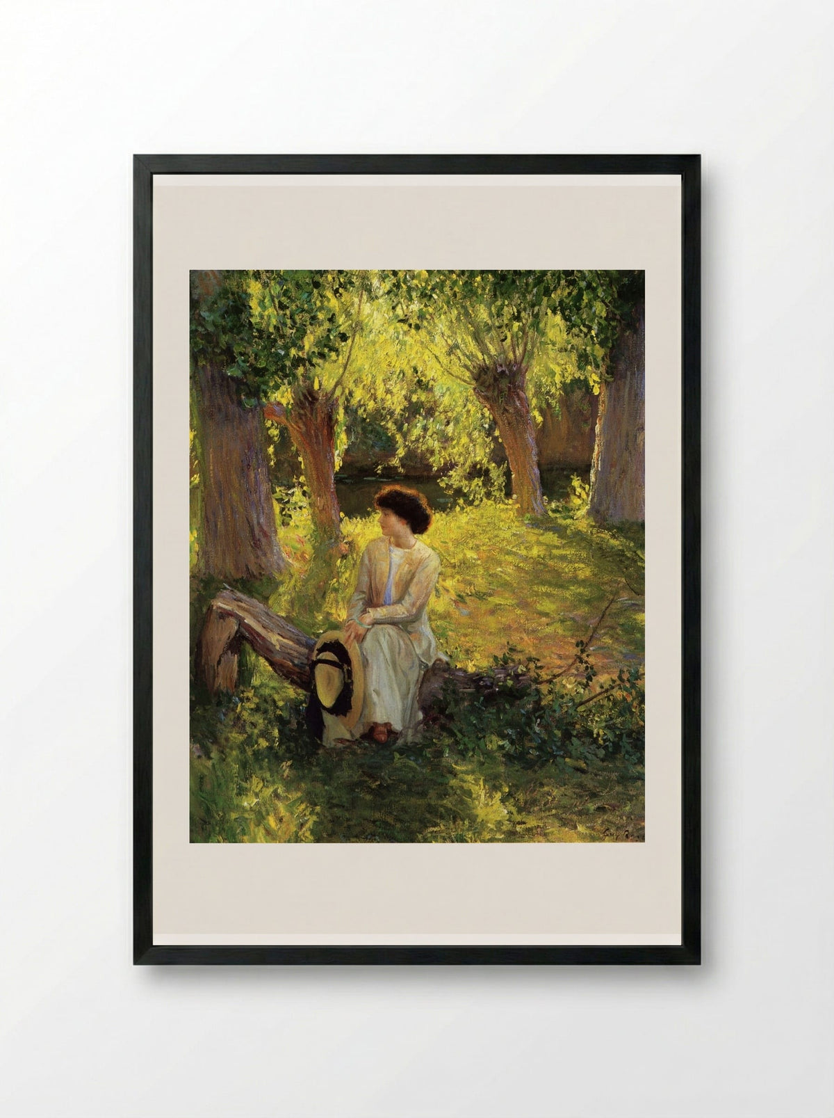 Warm Afternoon - Guy Rose - Framed Print Black