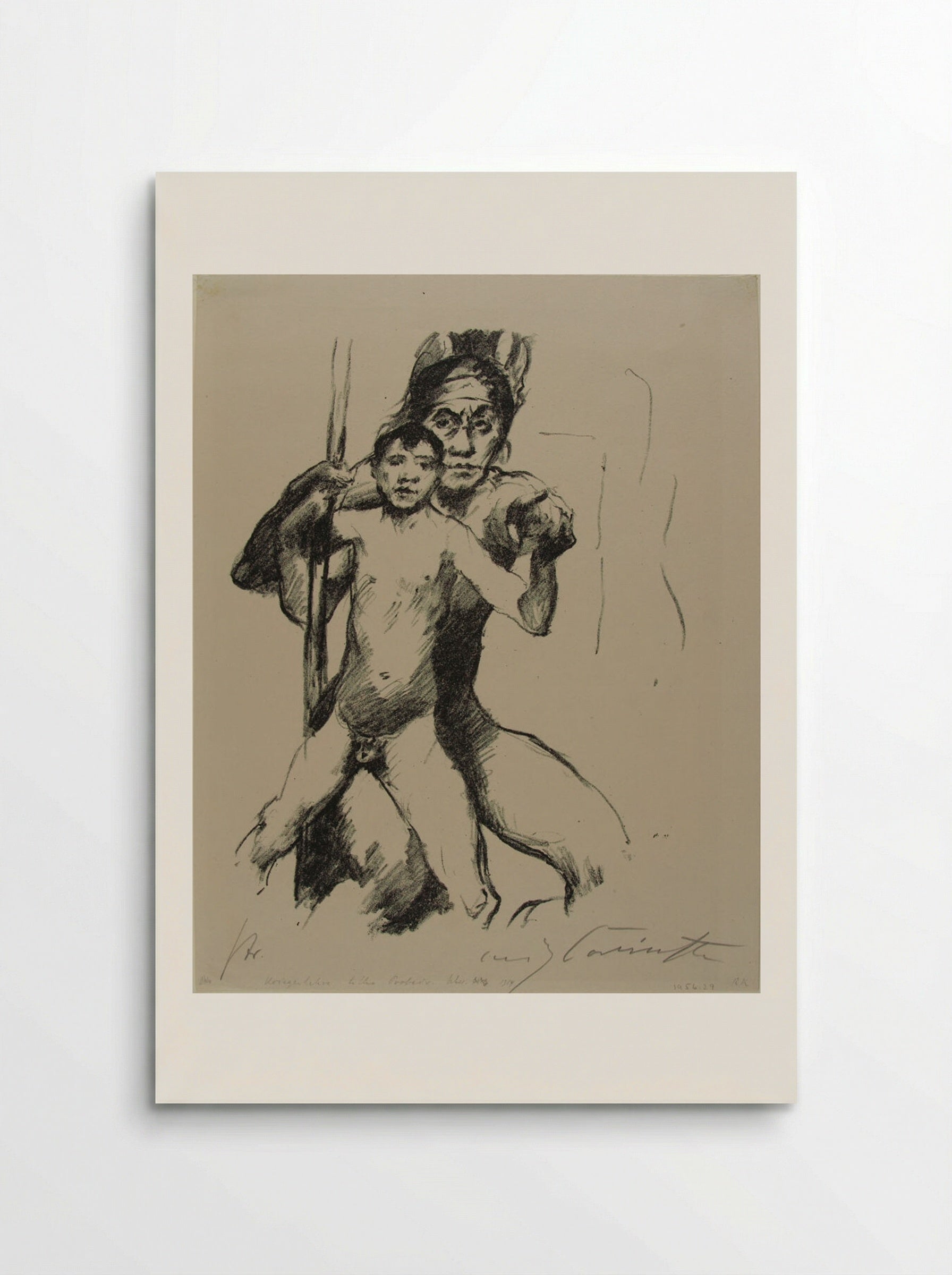 Warrior's Lesson - Lovis Corinth - Poster