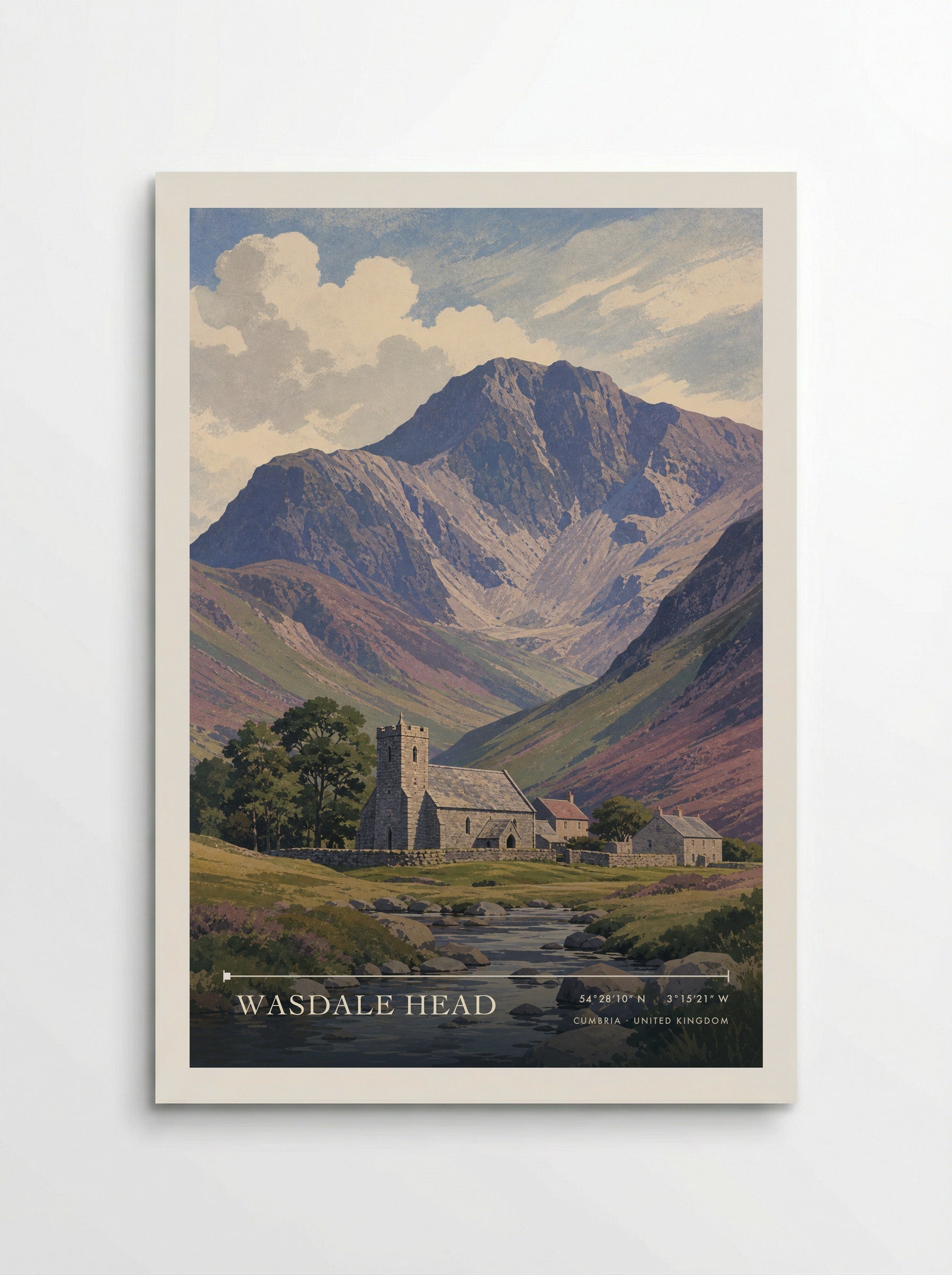 Wasdale Head Cumbria United Kingdom Travel Poster - Poster