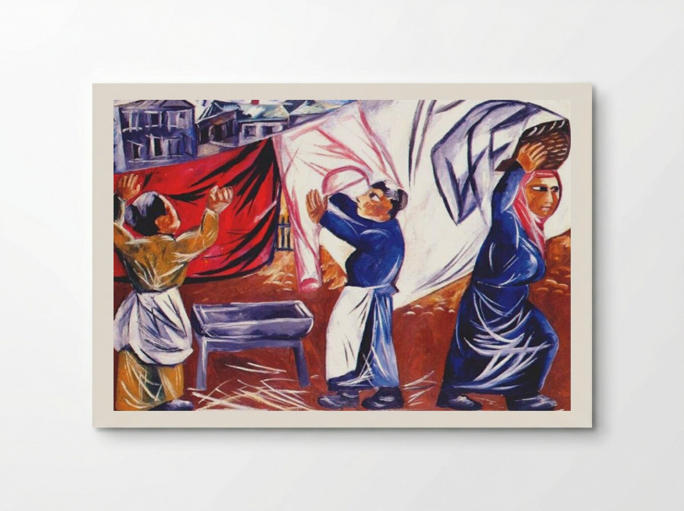 Washerwomen - Natalia Goncharova - Poster