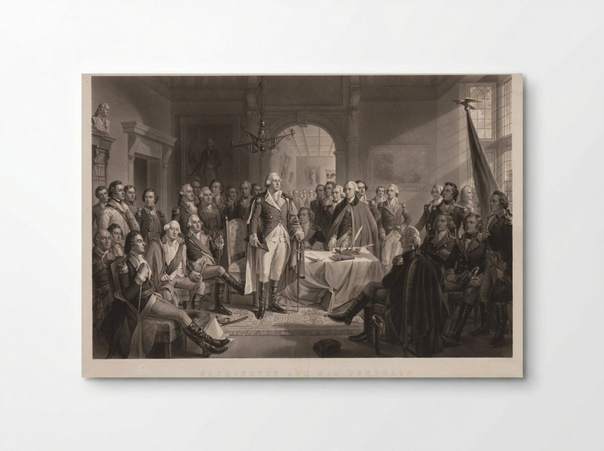 Washington and His Generals - Alexander Hay Ritchie - Poster