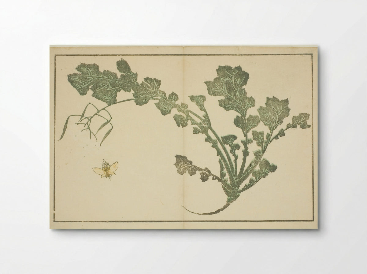 Wasp and turnip stalk - Katsushika Hokusai - Poster