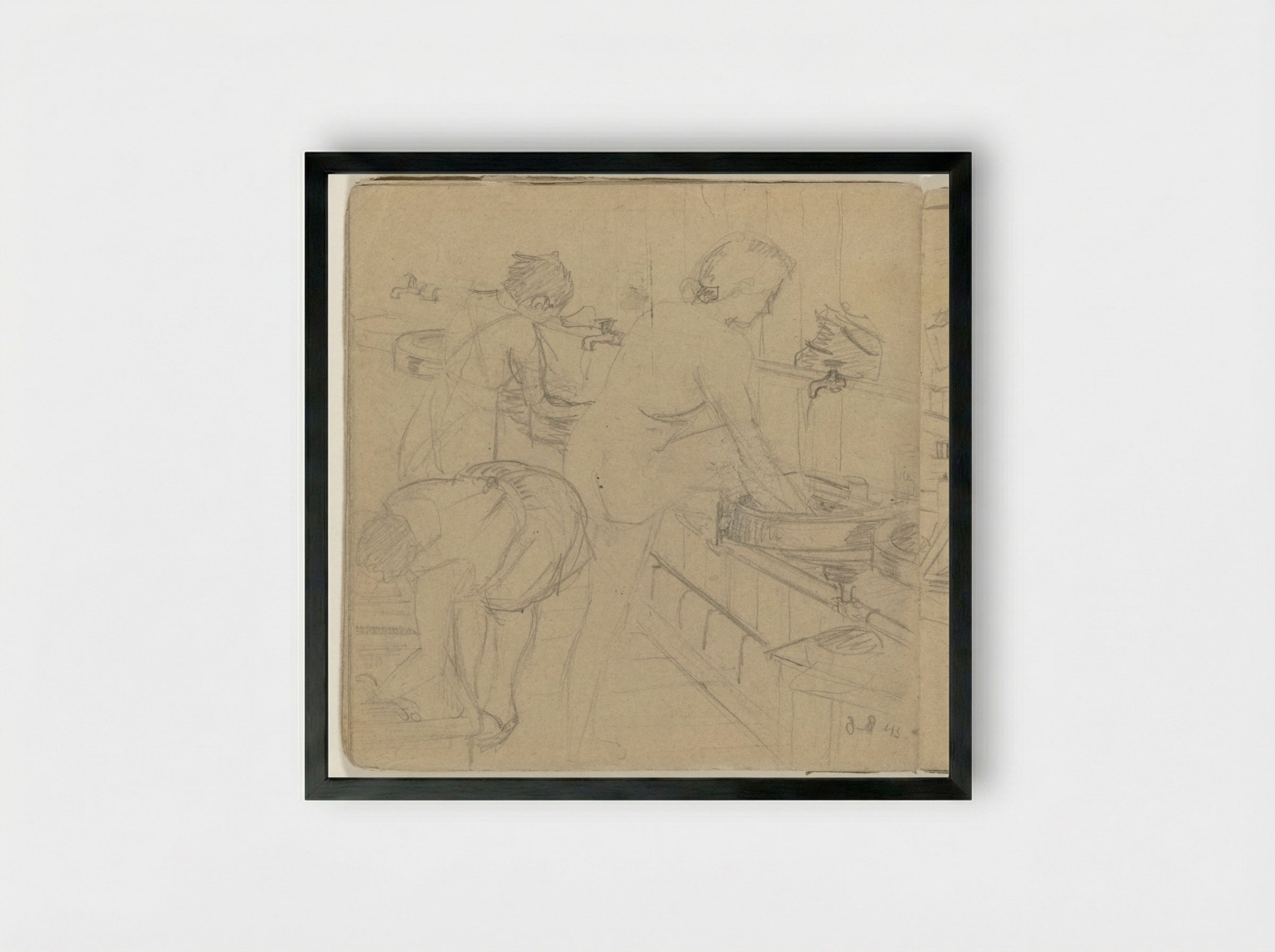 Wasruimte - Jan Toorop - Framed Print Black