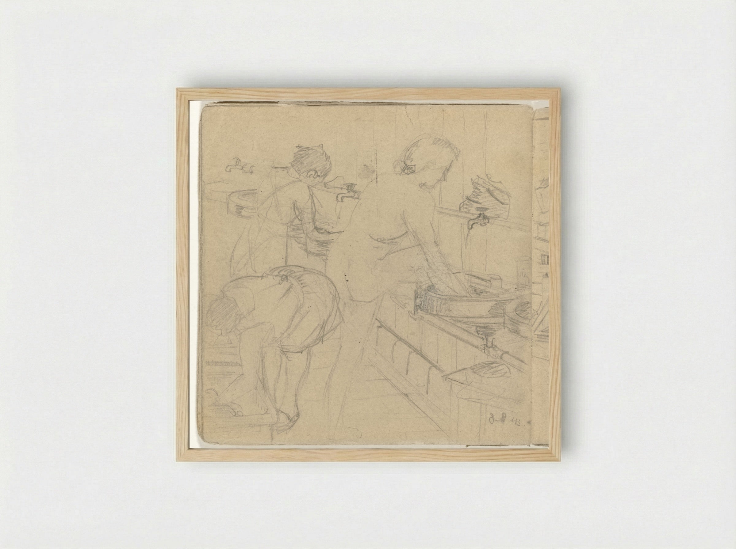 Wasruimte - Jan Toorop - Framed Print Wood