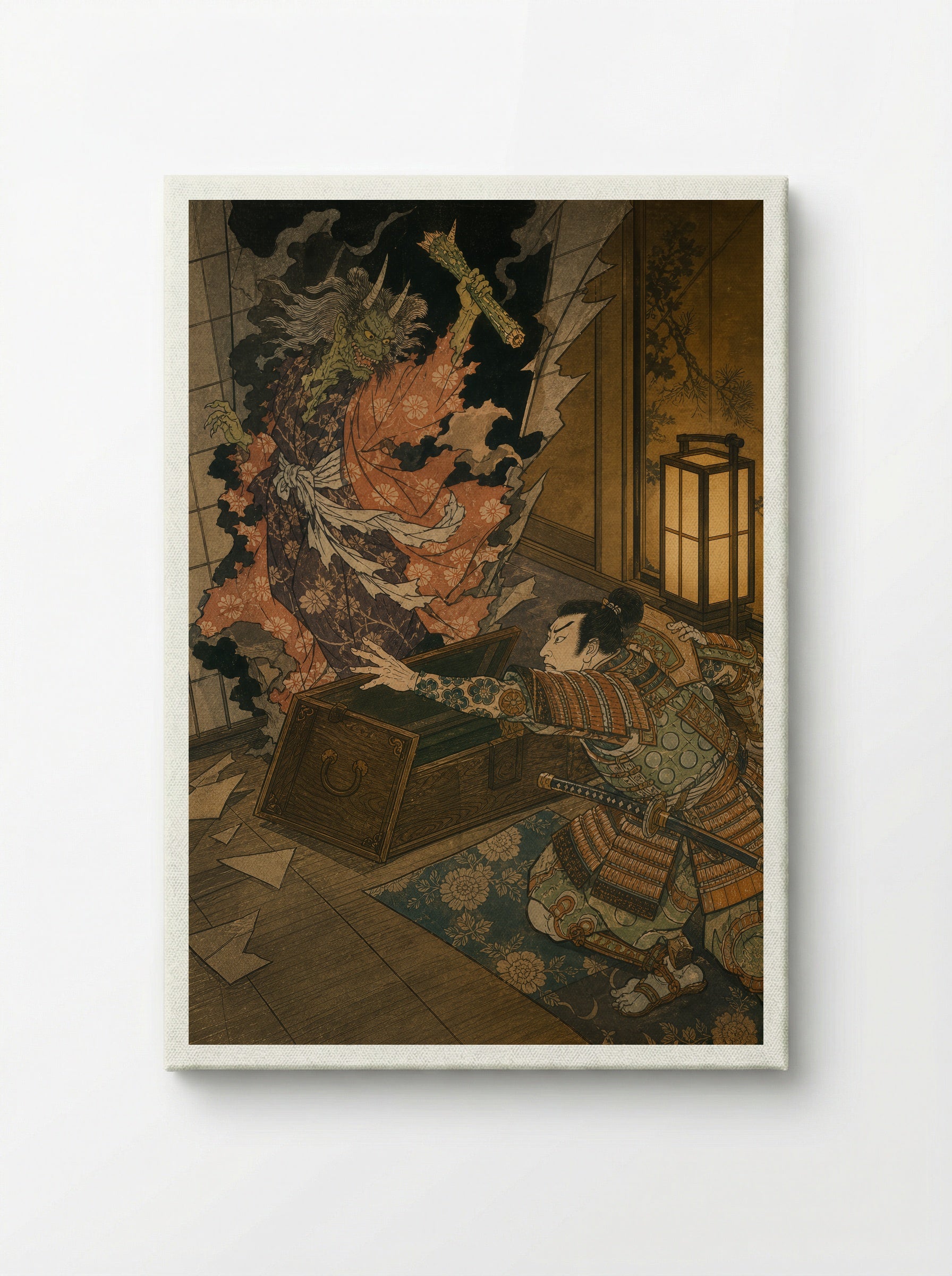 Watanabe no Tsuna at Rashomon: The Arm Reclaimed - Canvas