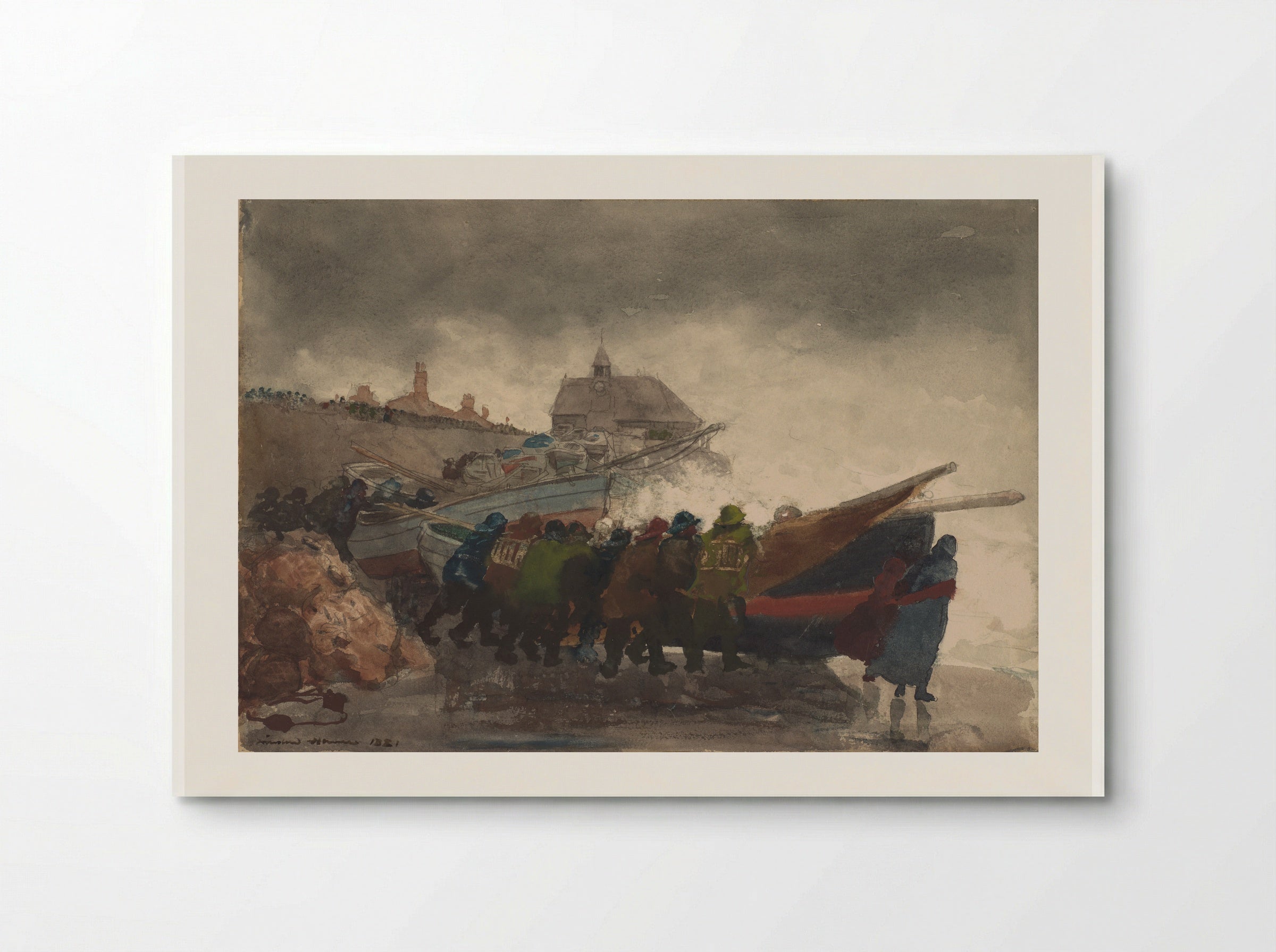 Watching the Tempest - Winslow Homer - Poster